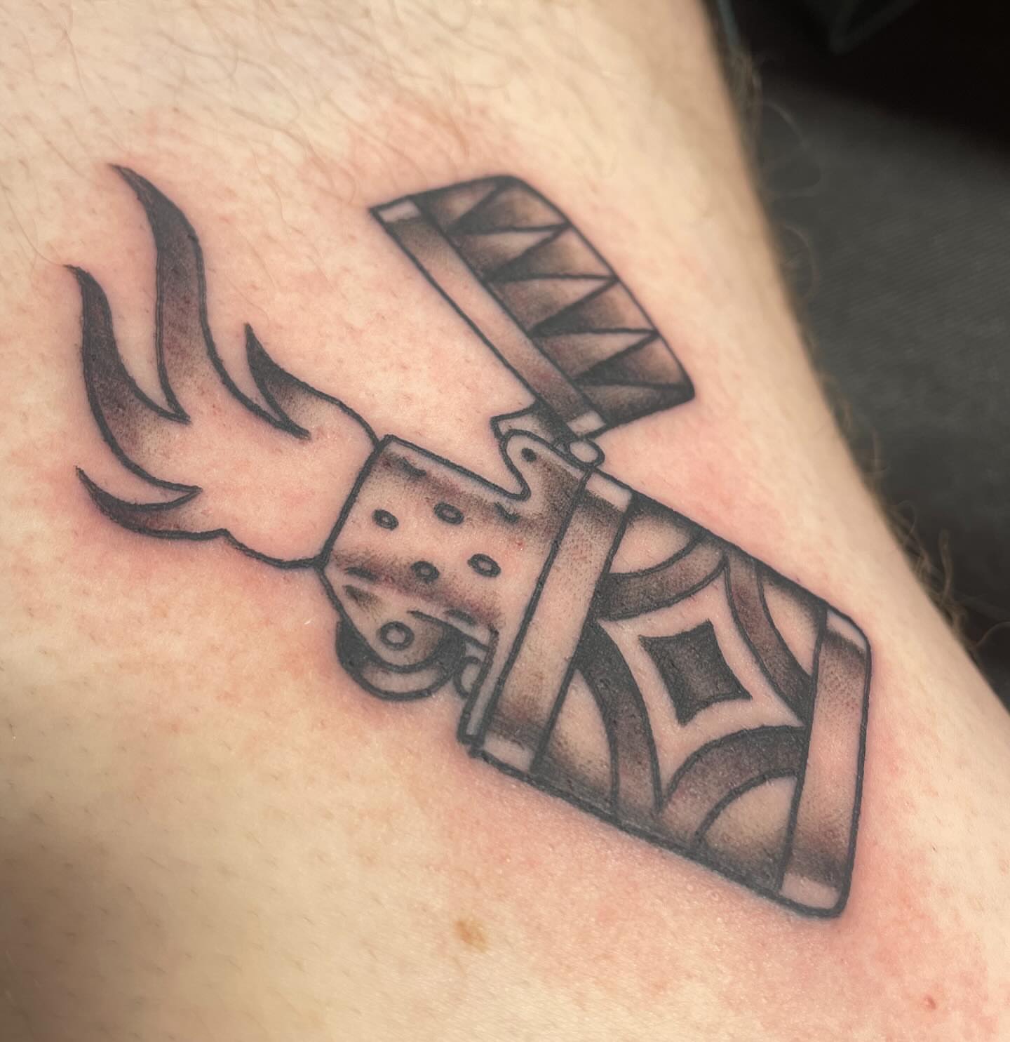 Tattoo by @ek_badboy — black_and_grey