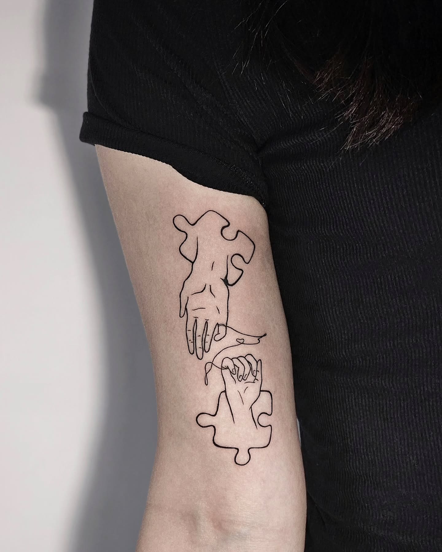 Tattoo by @draw.a_castle — minimalist