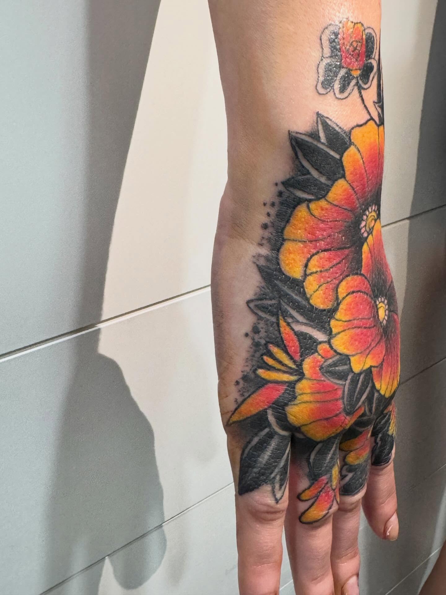Tattoo by @1916ink — american_traditional, dotwork