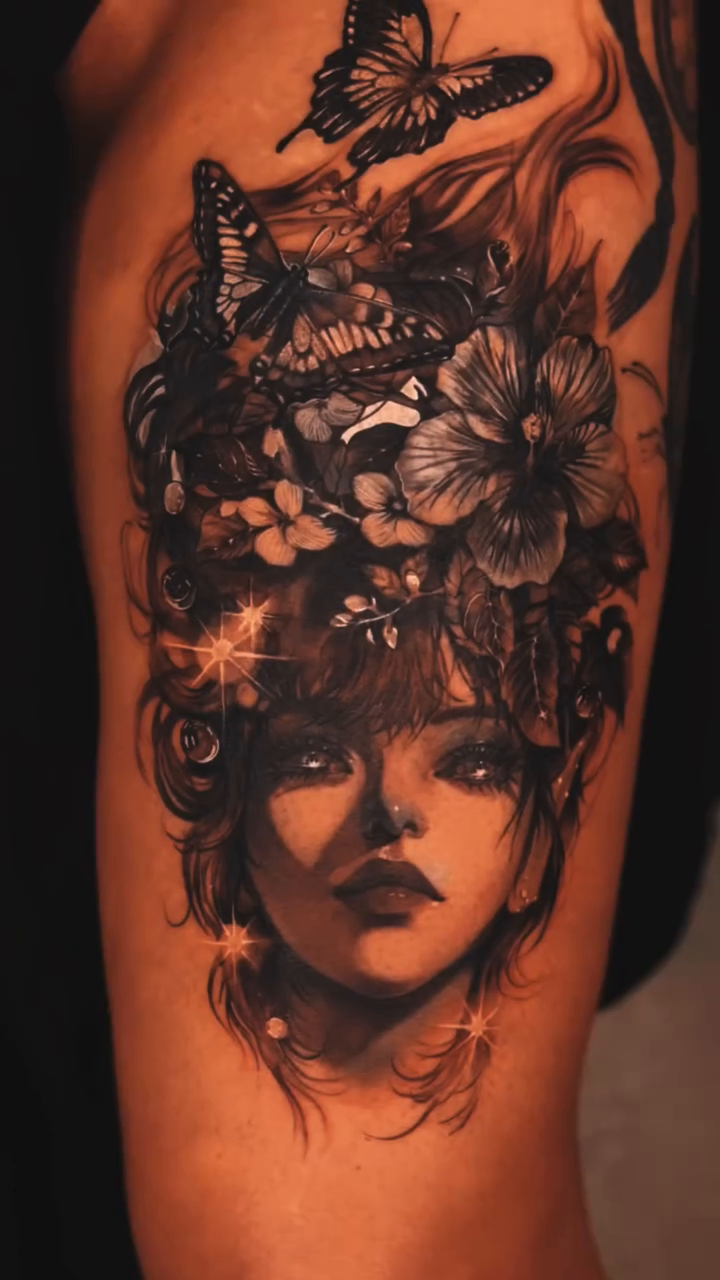 Tattoo by @tattooel_light — realism, black_and_grey