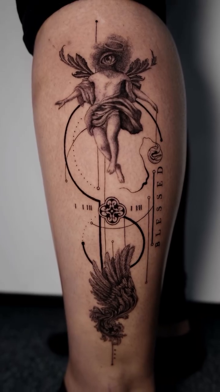 Tattoo by @lilithink — fine_line, geometric