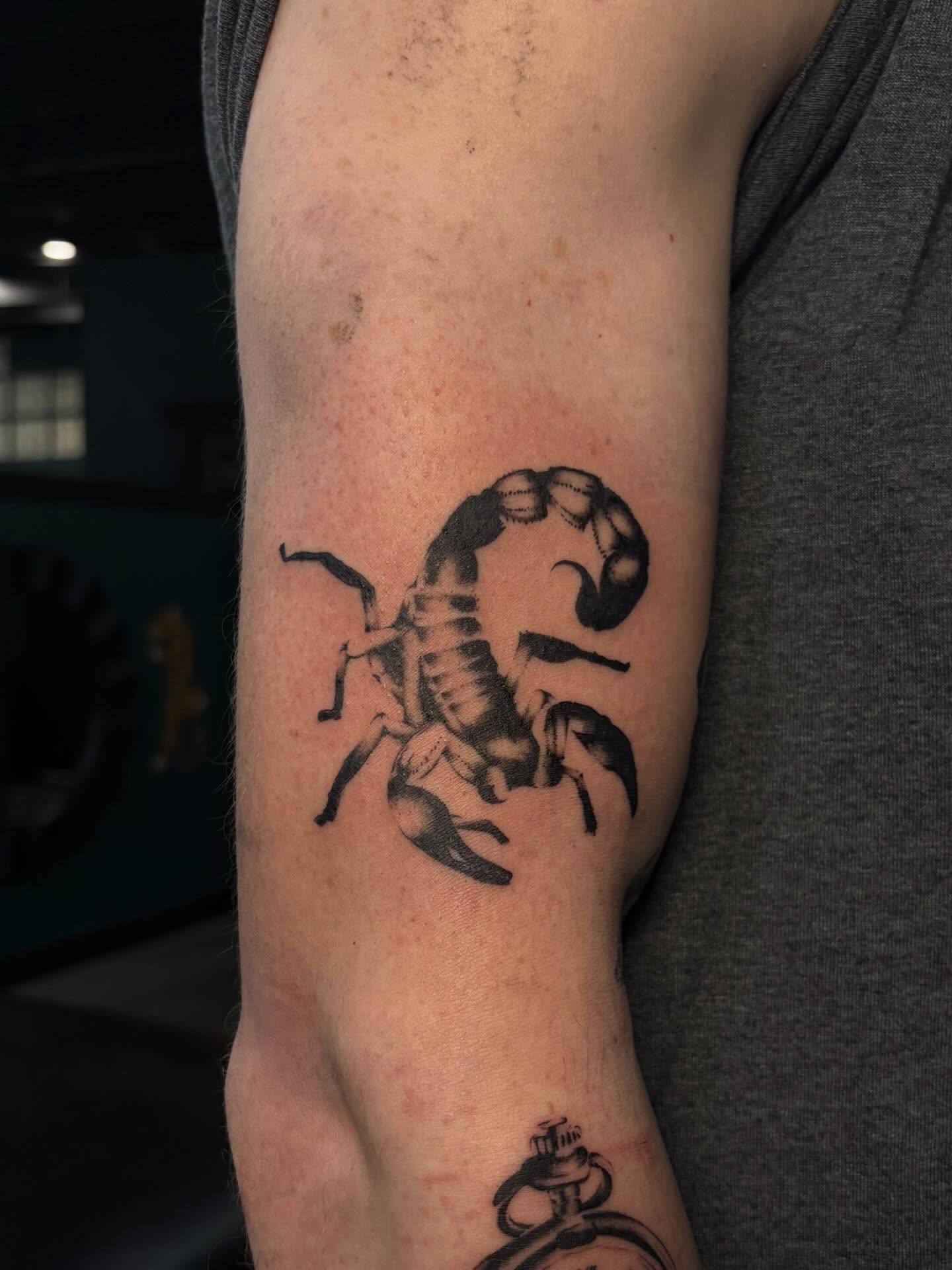 Tattoo by @sexyratpotion — black_and_grey