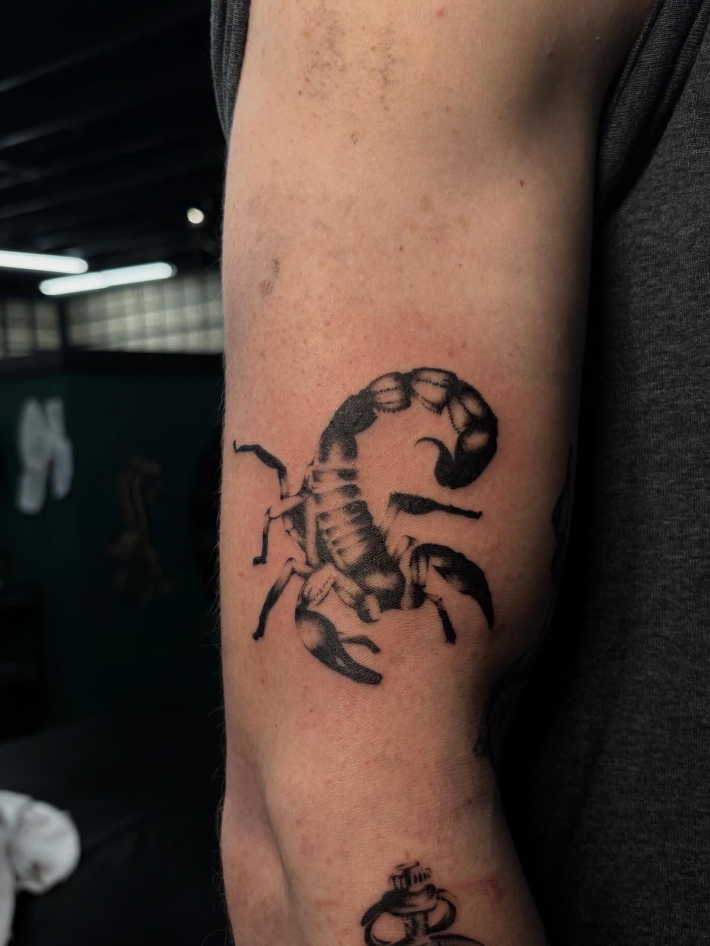 Tattoo by @sexyratpotion — black_and_grey