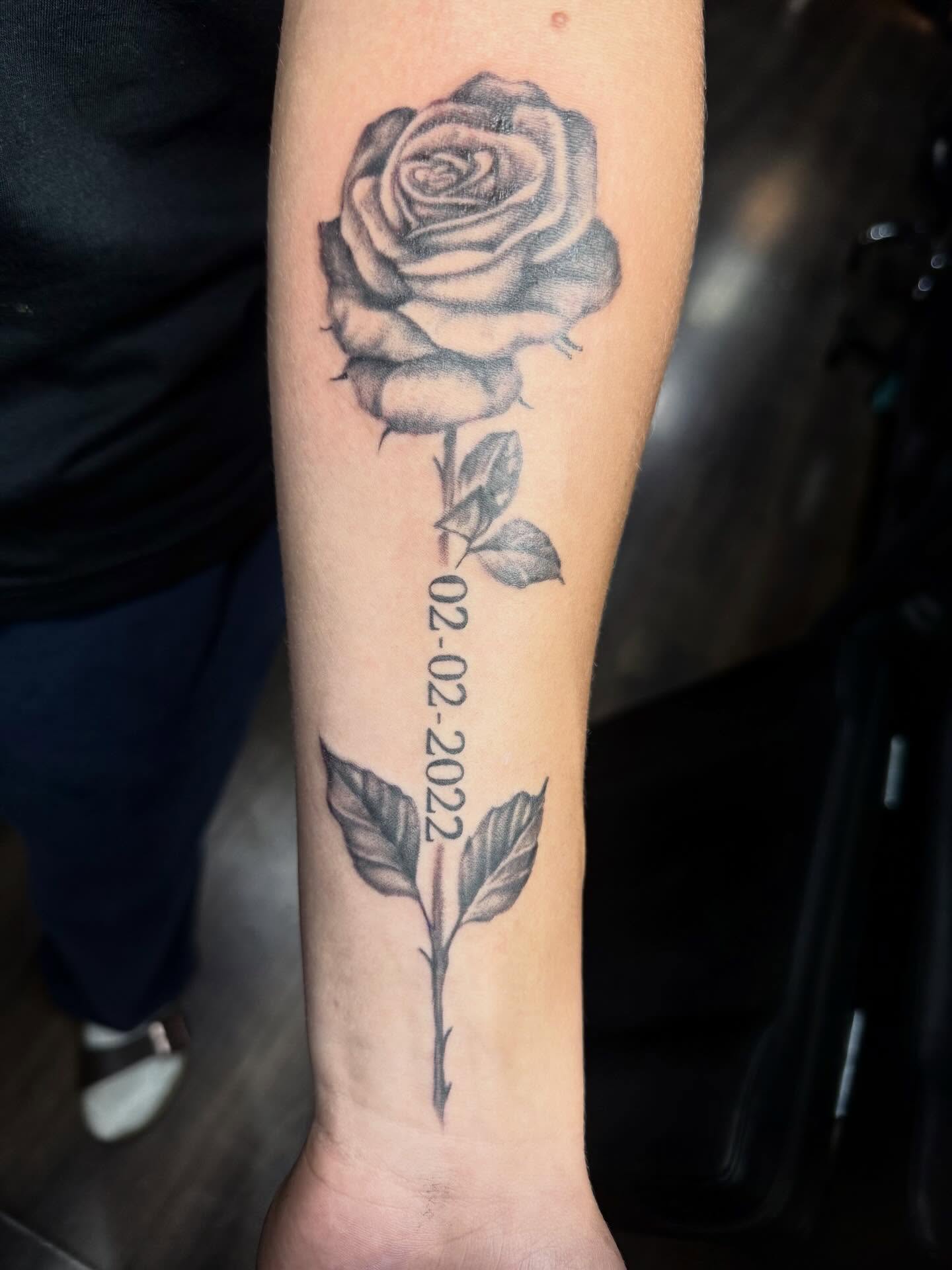 Tattoo by @tink_tattoos — black_and_grey
