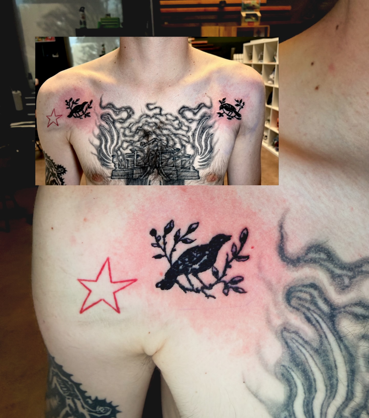 Tattoo by @noahvincenttattoo β black_and_grey