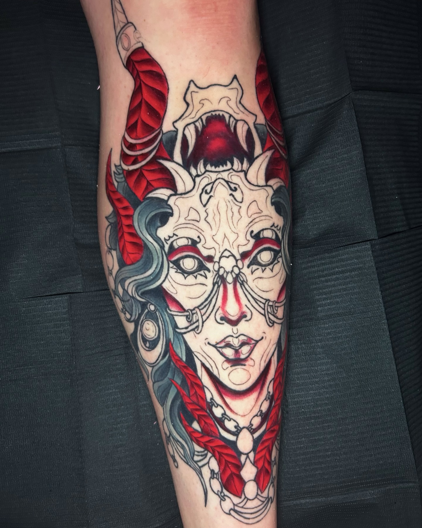 Tattoo by @oddzephyr — american_traditional, dark_realism