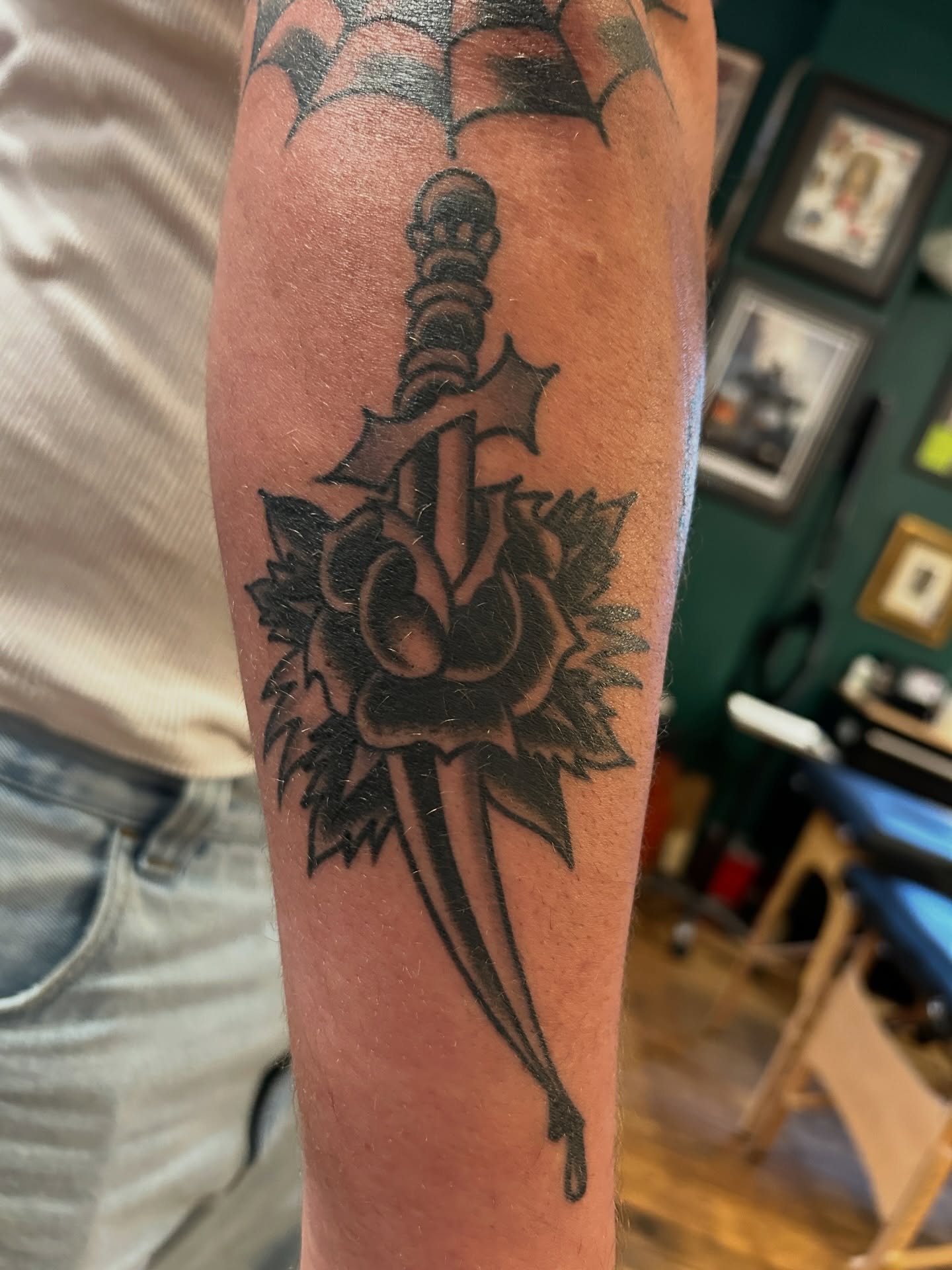 Tattoo by @ericcaudilltattoo — black_and_grey