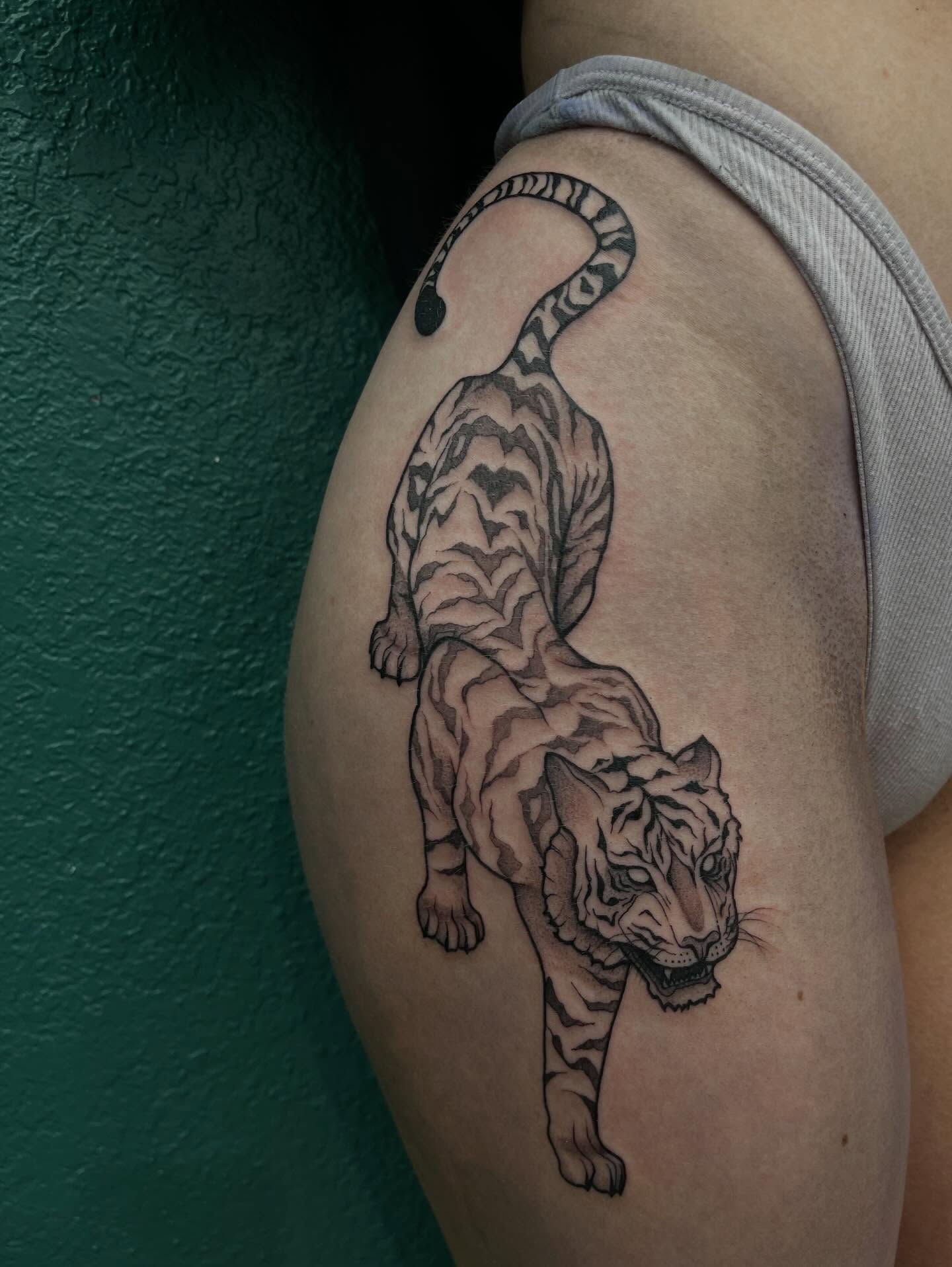 Tattoo by @snewbietattoos — black_and_grey, realism