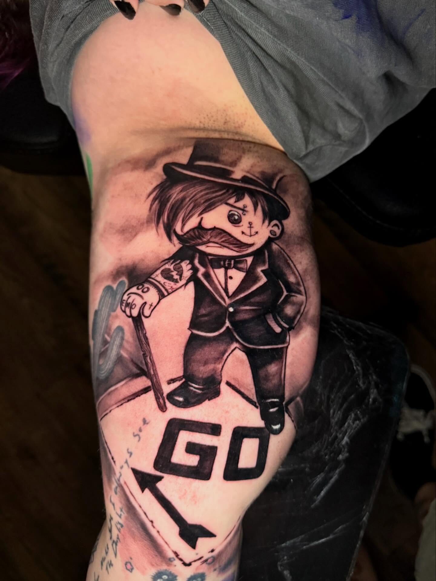 Tattoo by @inkmejohnny — black_and_grey