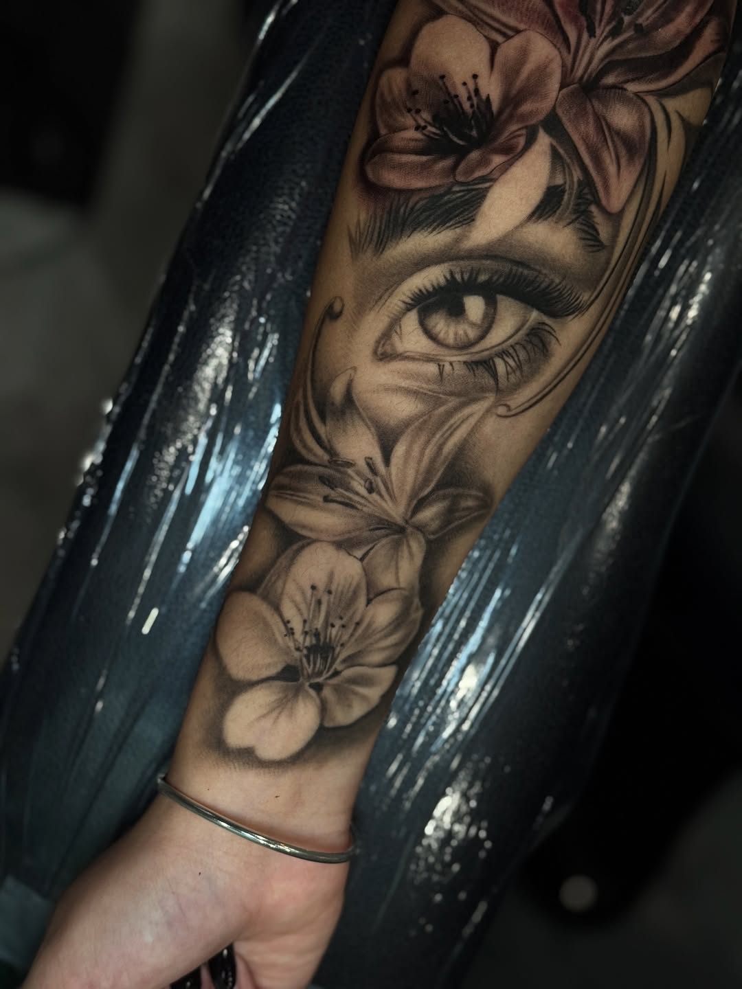 Tattoo by @cofaxtattoos — realism, black_and_grey