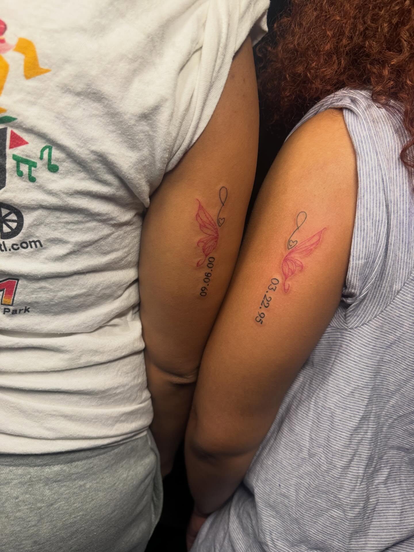 Fairy fine line tattoo on the forearm by Kells