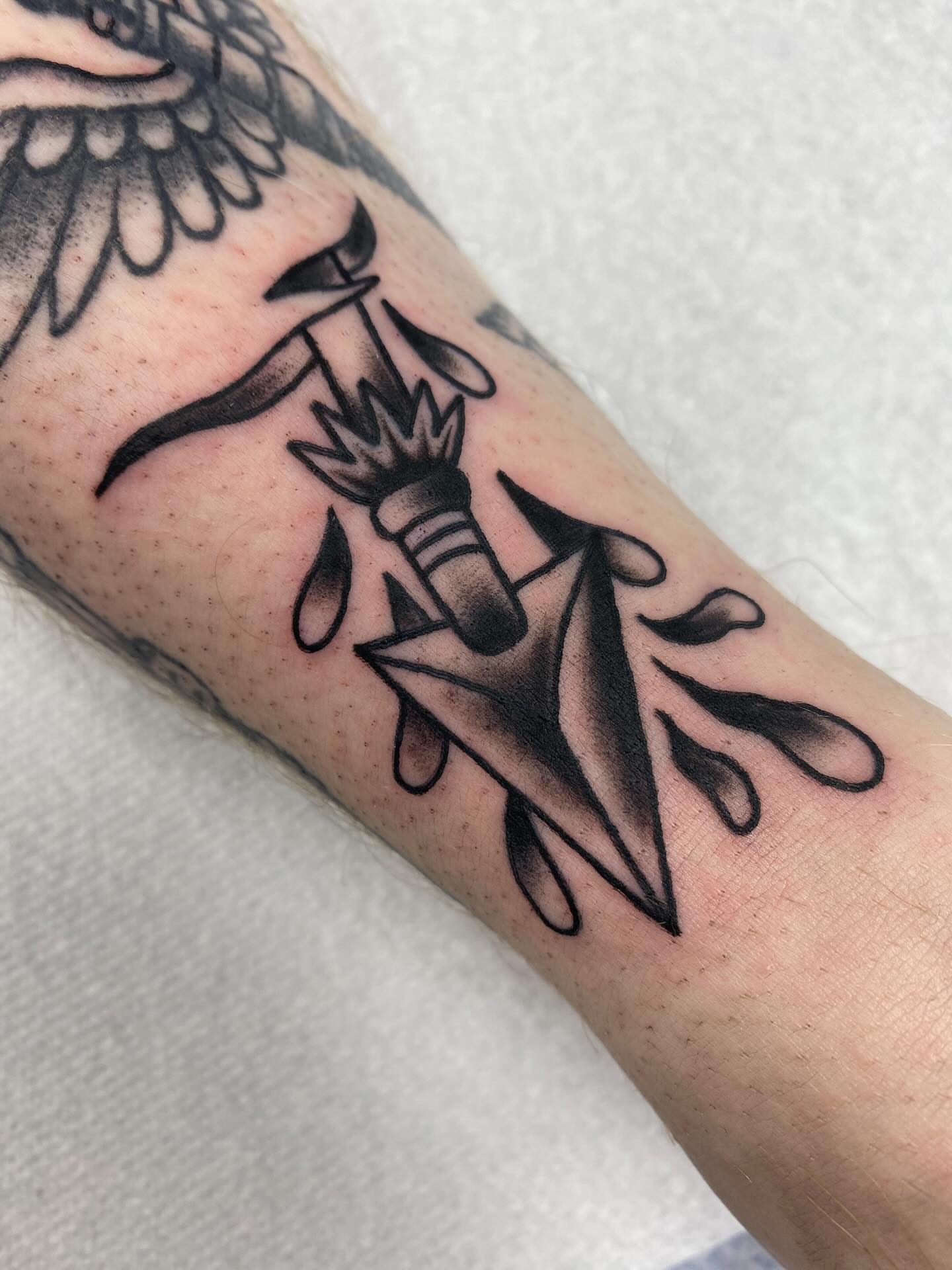 Tattoo by @meadowzmodificationz — american_traditional
