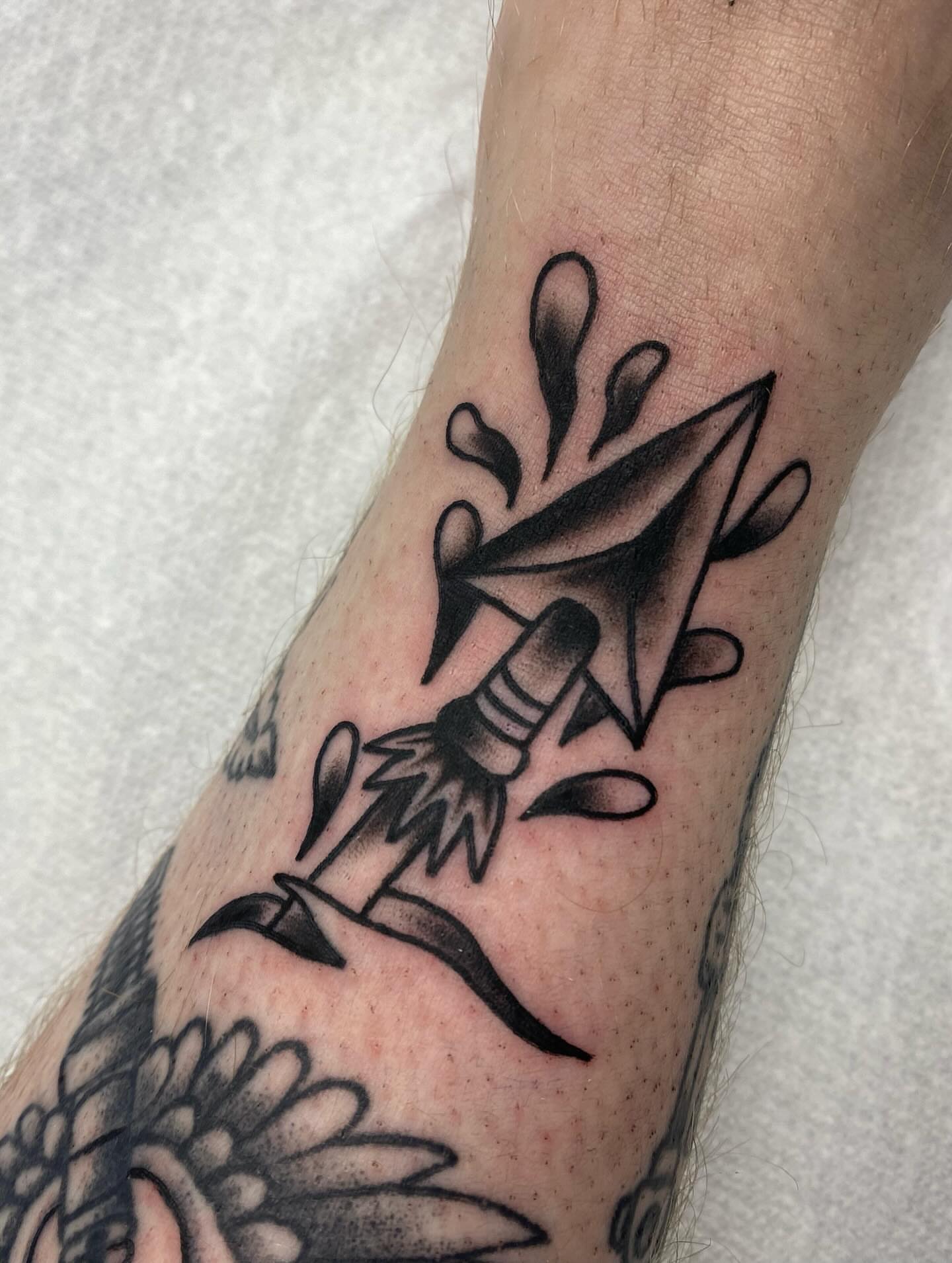 Tattoo by @meadowzmodificationz — american_traditional