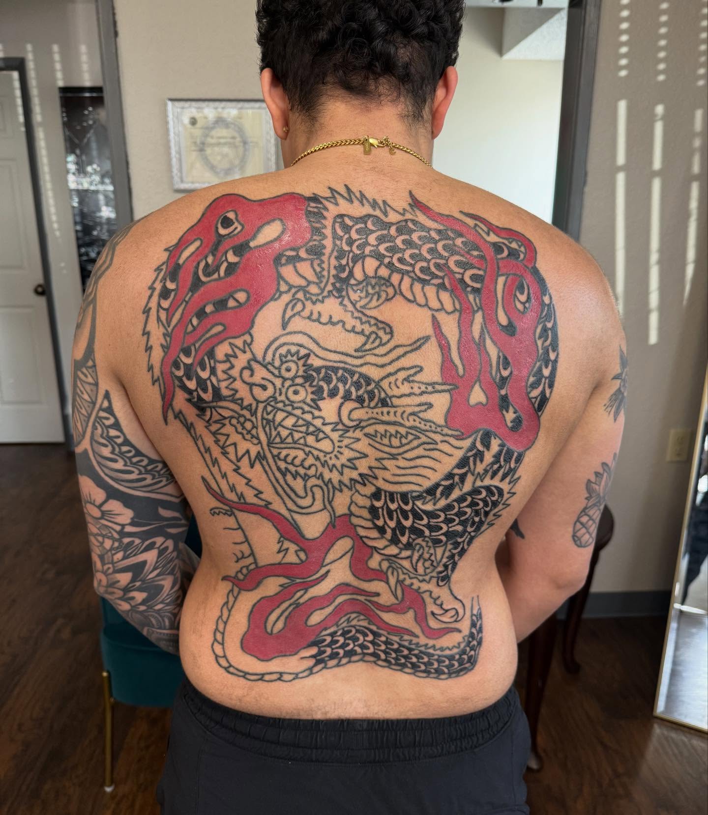 Dragon japanese irezumi tattoo on the back by Joe Truck