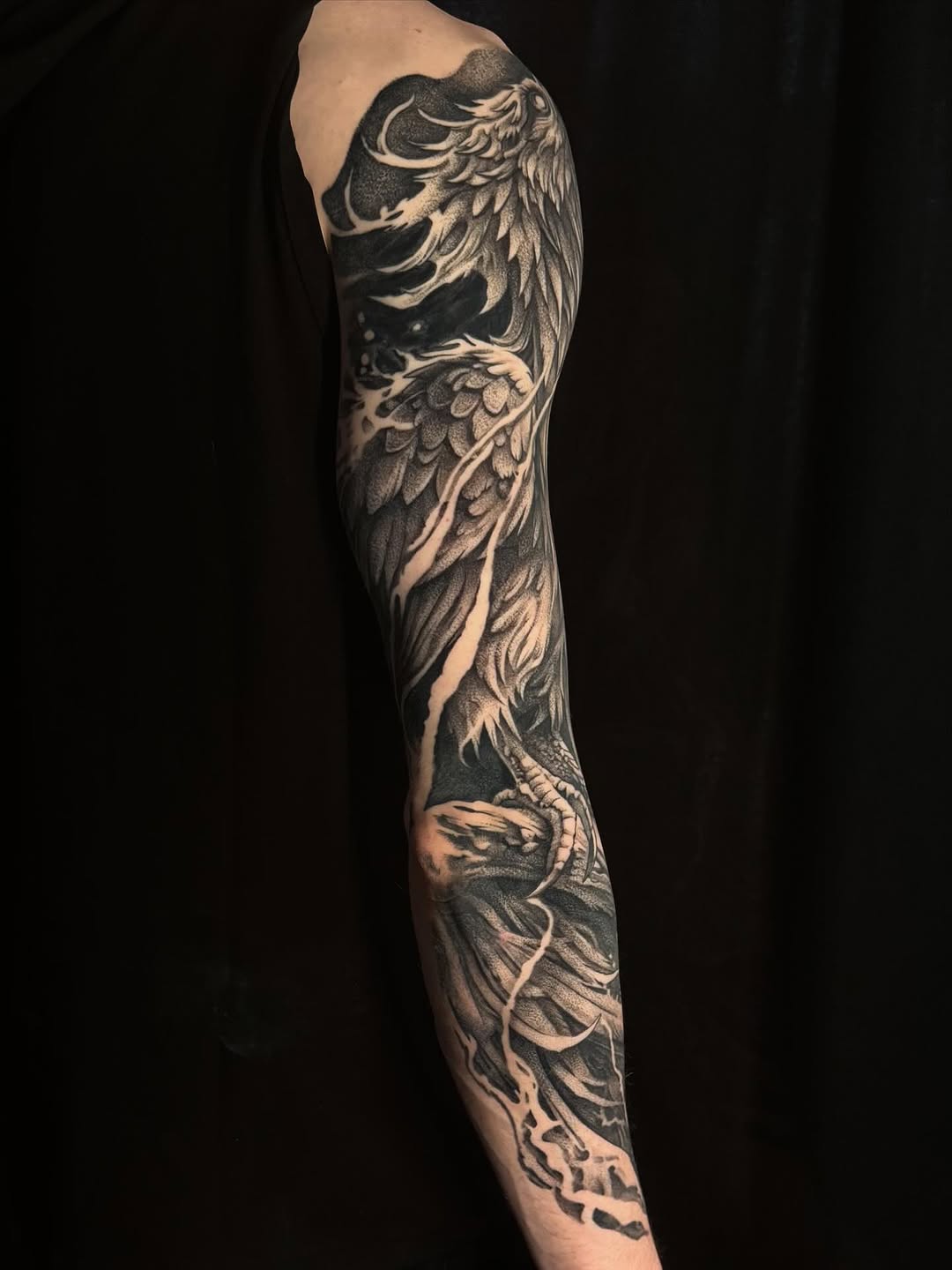 Tattoo by @deadmess — black_and_grey, realism