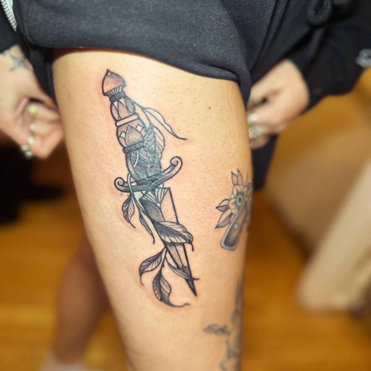 Tattoo by @j_c_tattoos — black_and_grey