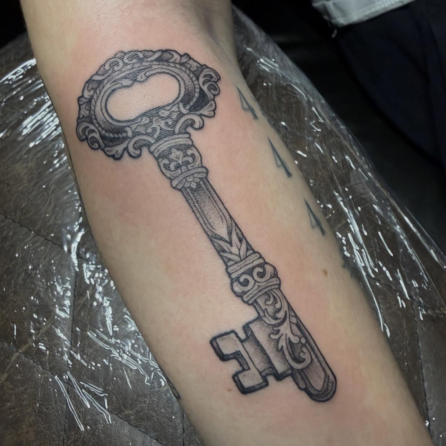 Tattoo by @the_chaotic_ginger — black_and_grey