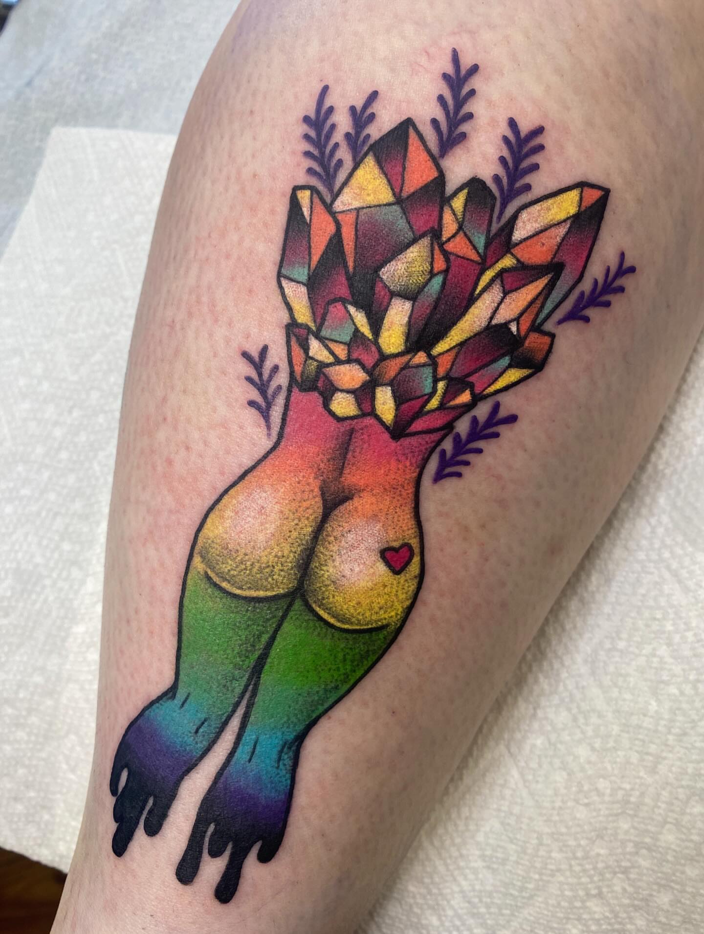Tattoo by @unicornglitterblaster — geometric
