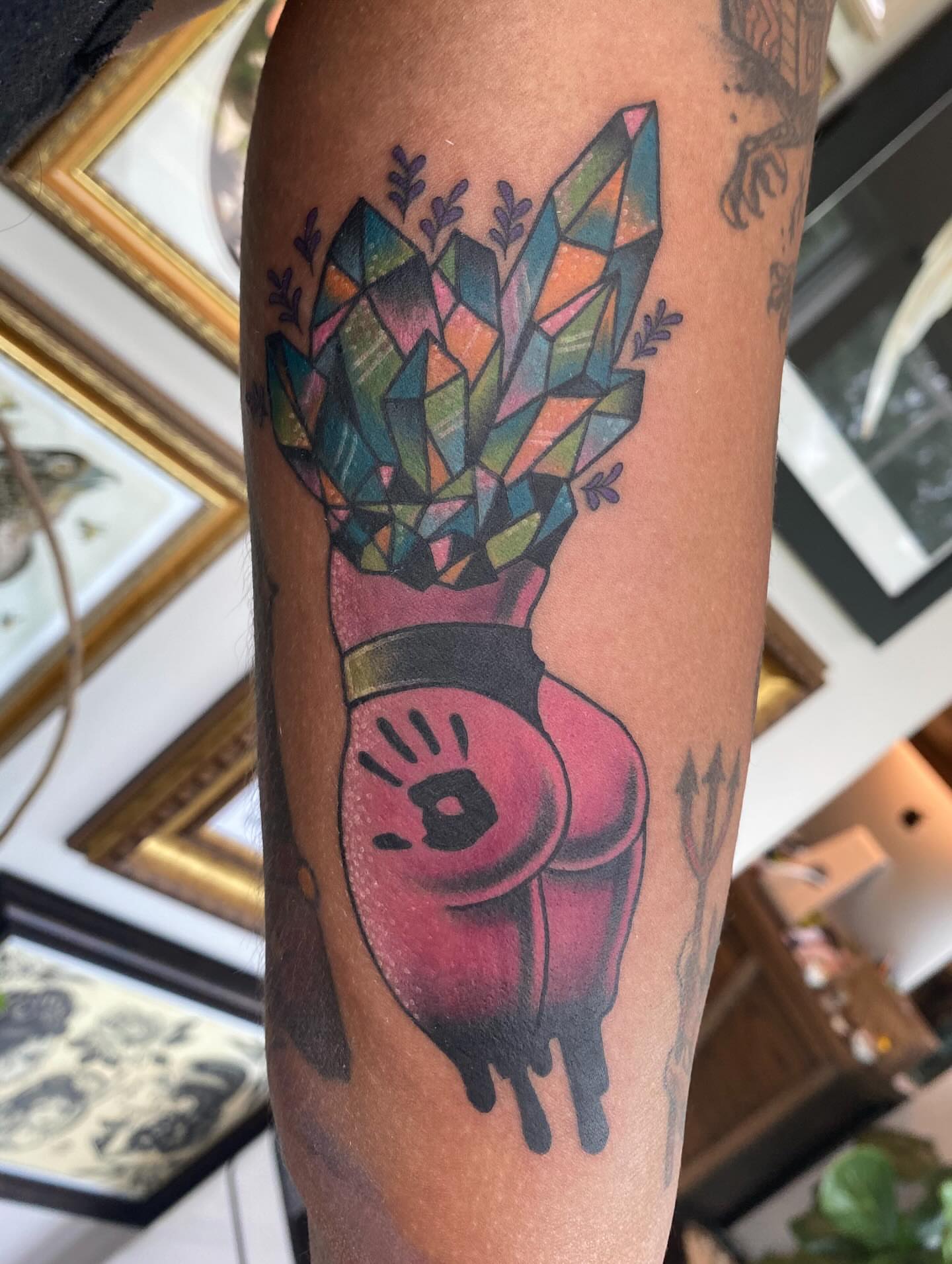 Tattoo by @unicornglitterblaster — geometric