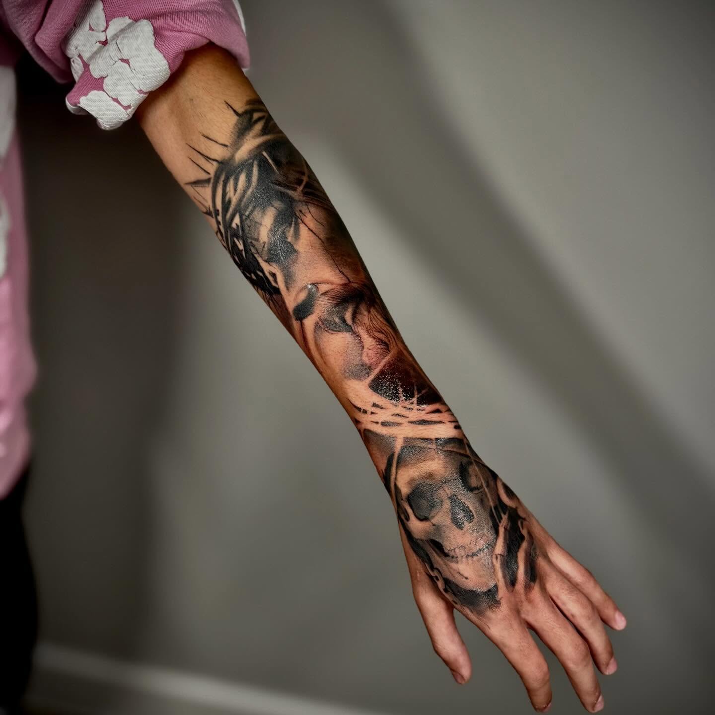 Tattoo by @lalo_inktattoos — black_and_grey, realism