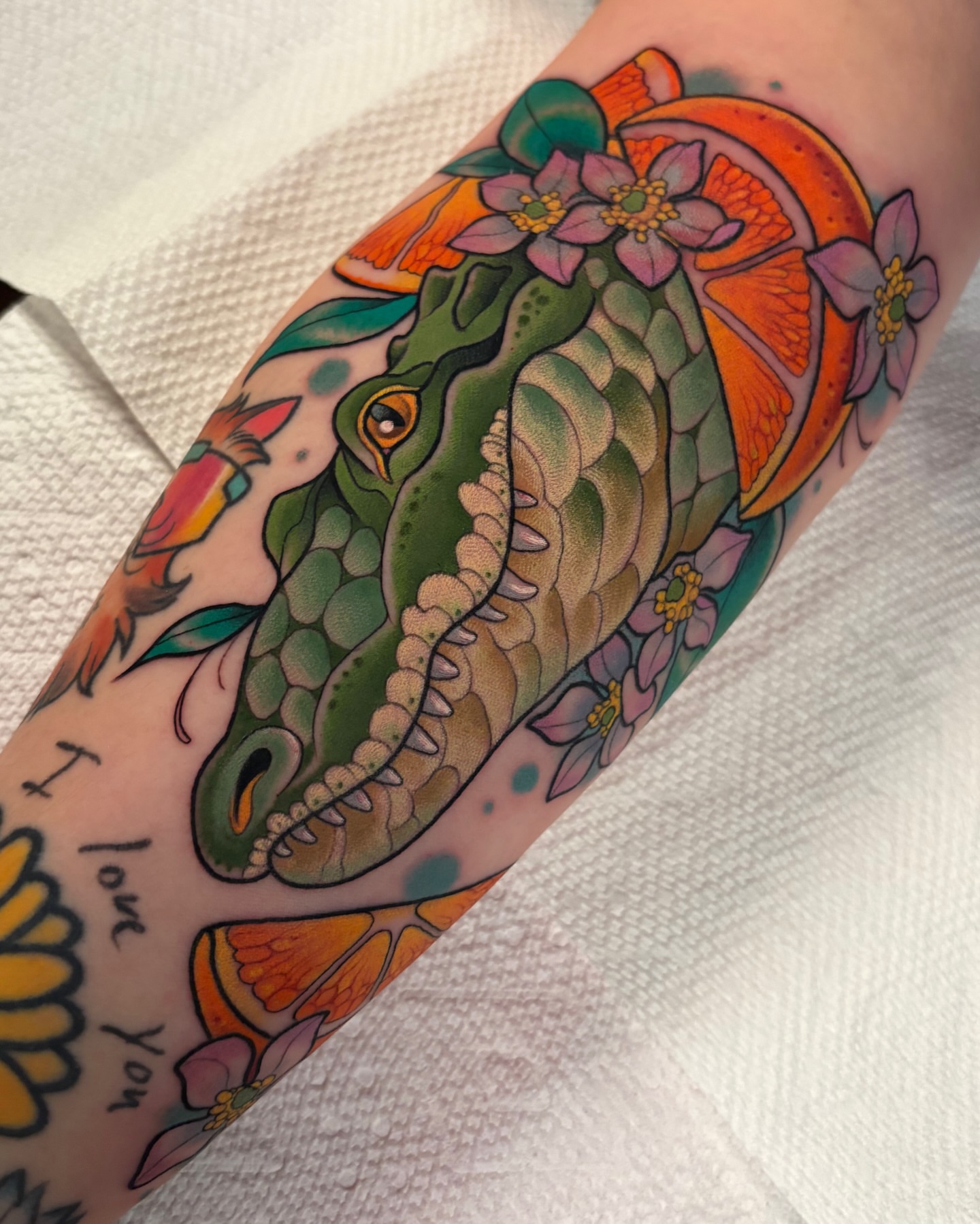 Tattoo by @tallsarahtattoos — american_traditional, new_school