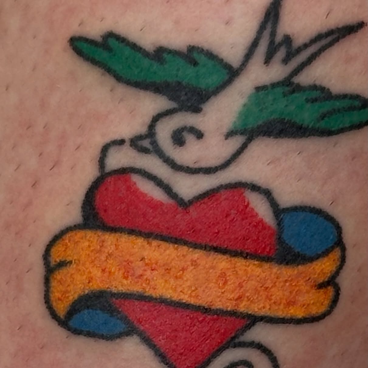 Hot dog American traditional tattoo on the forearm by paulina