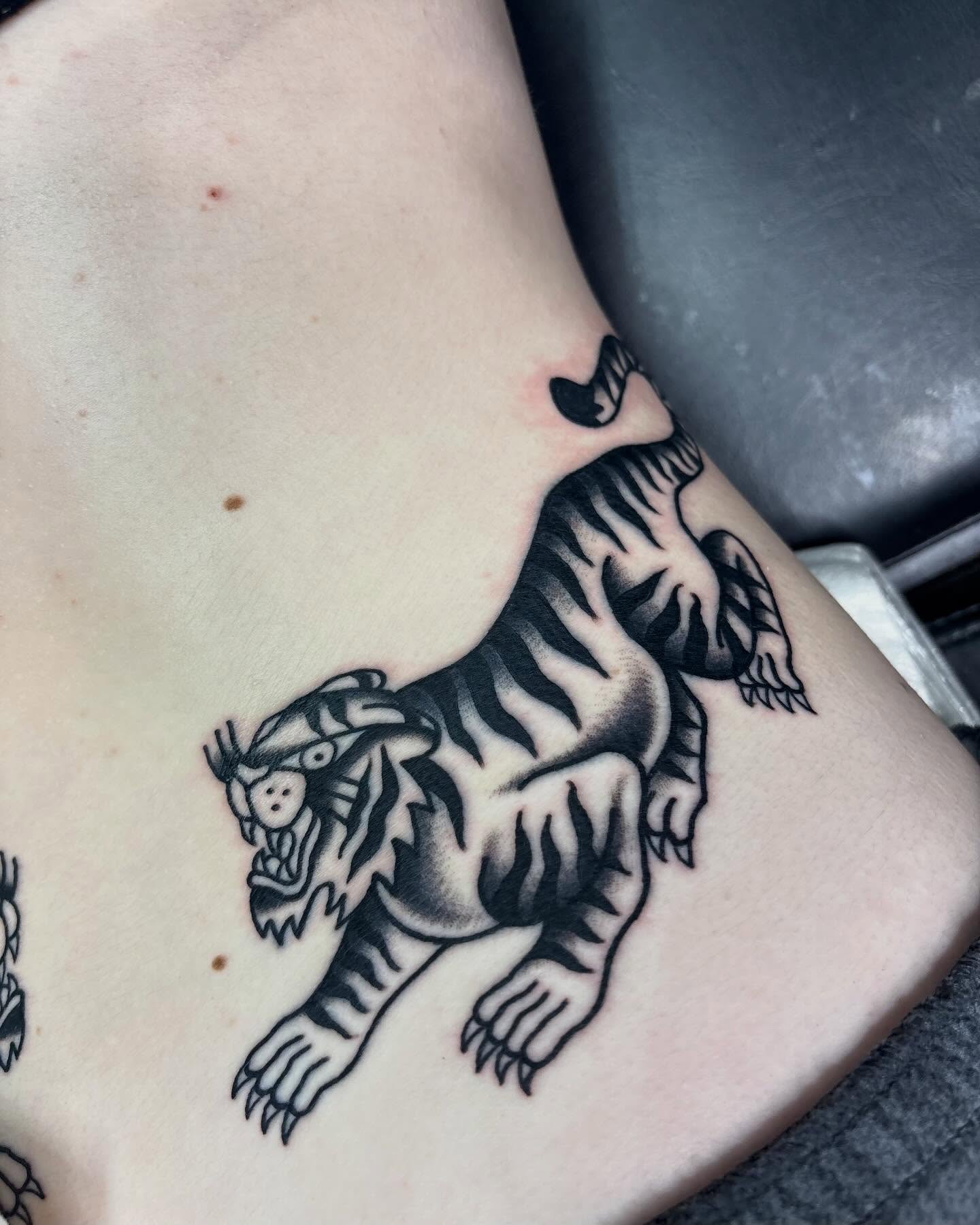 Tattoo by @steamedhamztattoo — black_and_grey