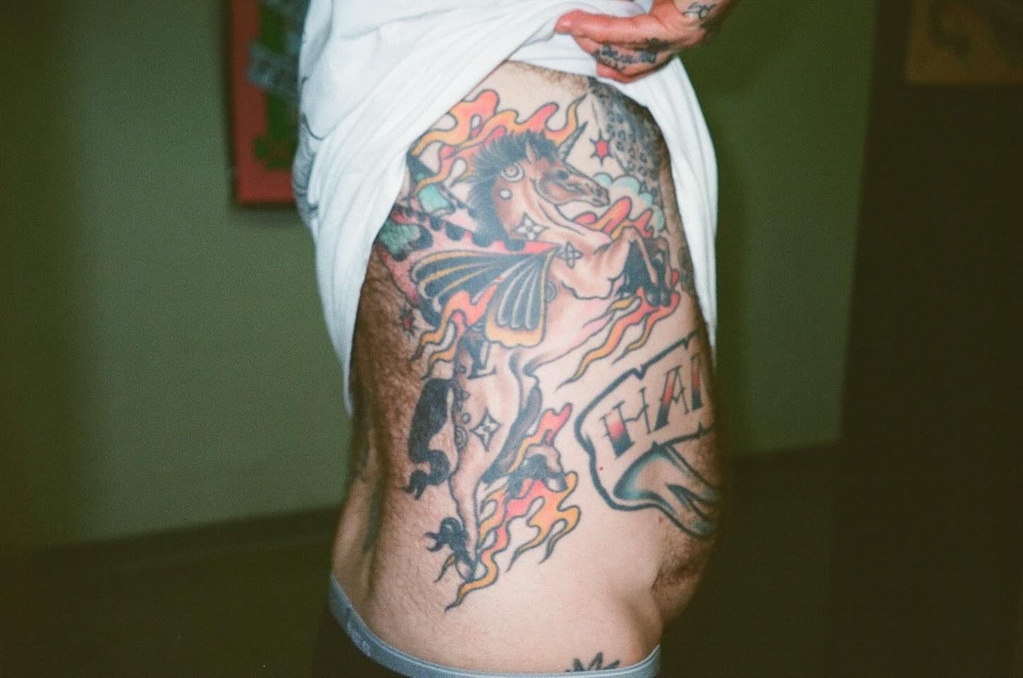 Tattoo by @chemical_adhesive — american_traditional, dotwork