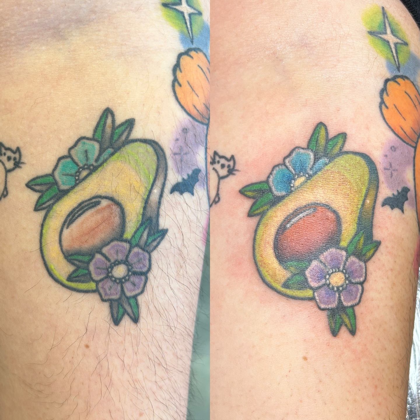 Tattoo by @tatted_pumpkin — american_traditional, dotwork