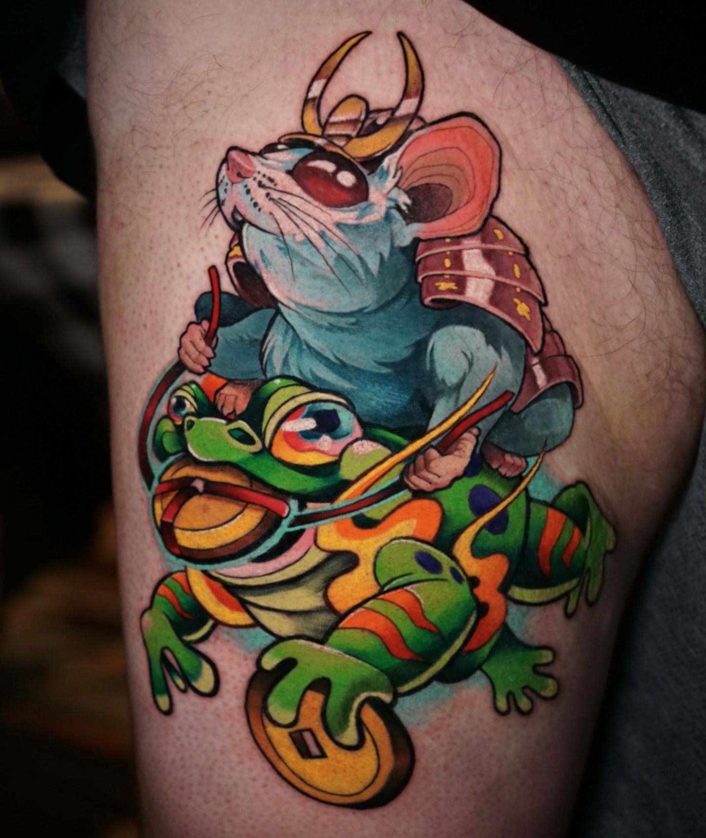 Tattoo by @justinbyrdart — new_school, illustrative