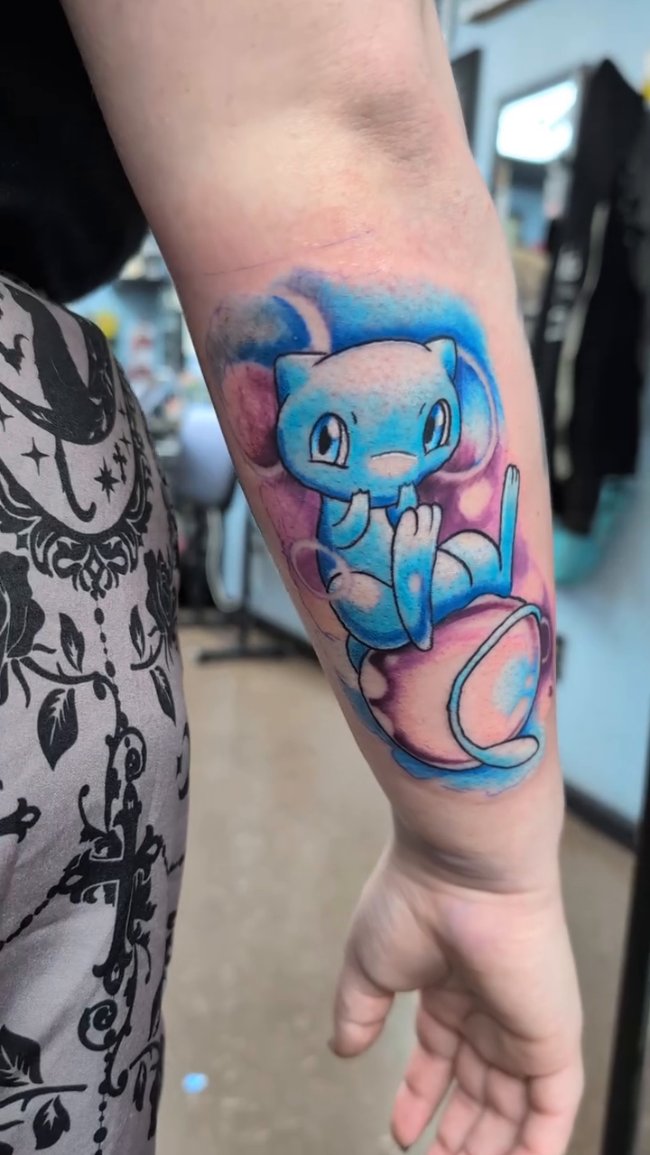 Tattoo by @benceciltattoos — anime, watercolor