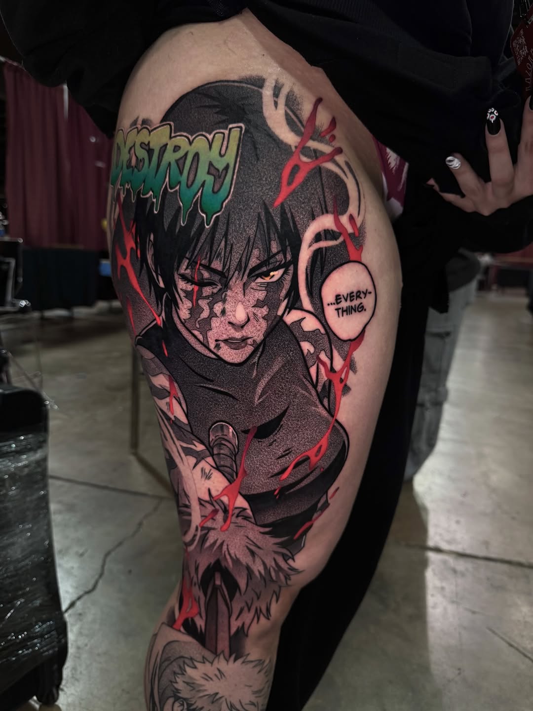 Tattoo by @rustik_uno — anime, trash_polka