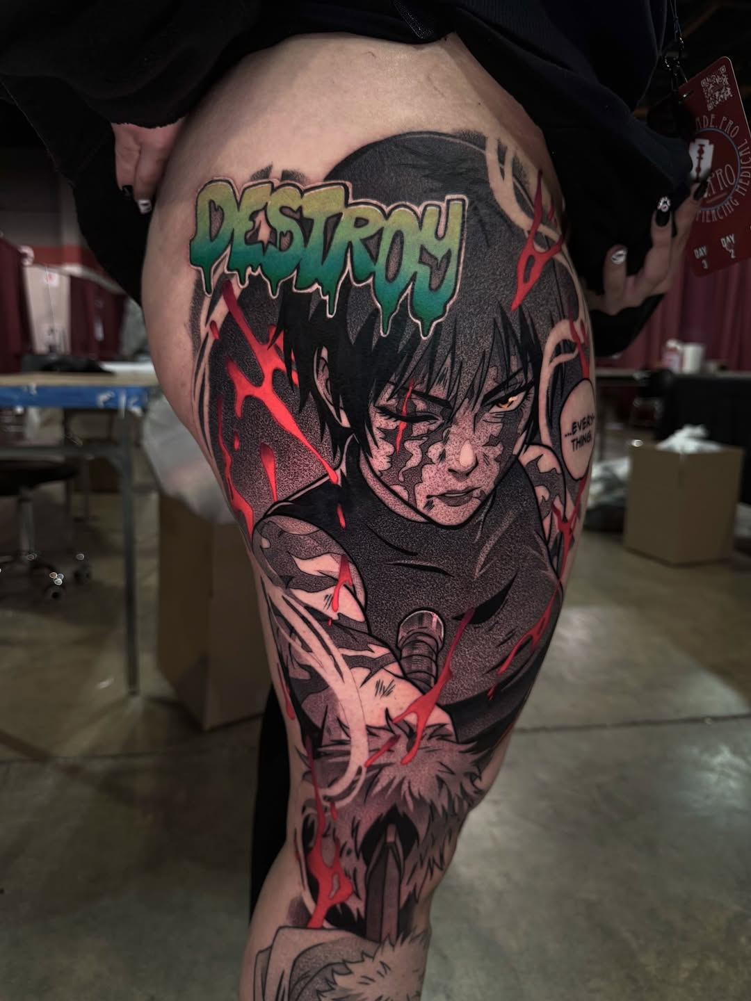 Tattoo by @rustik_uno — anime, trash_polka
