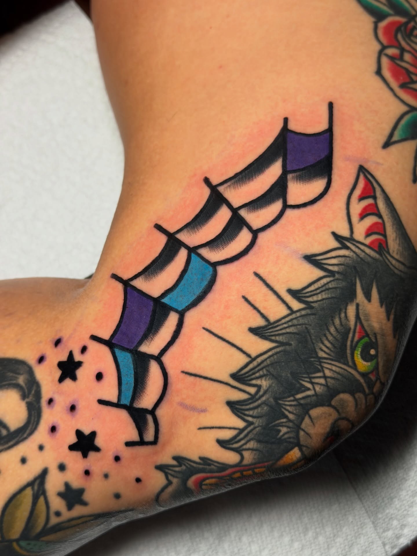 Tattoo by @behindboldlines โ american_traditional, dotwork