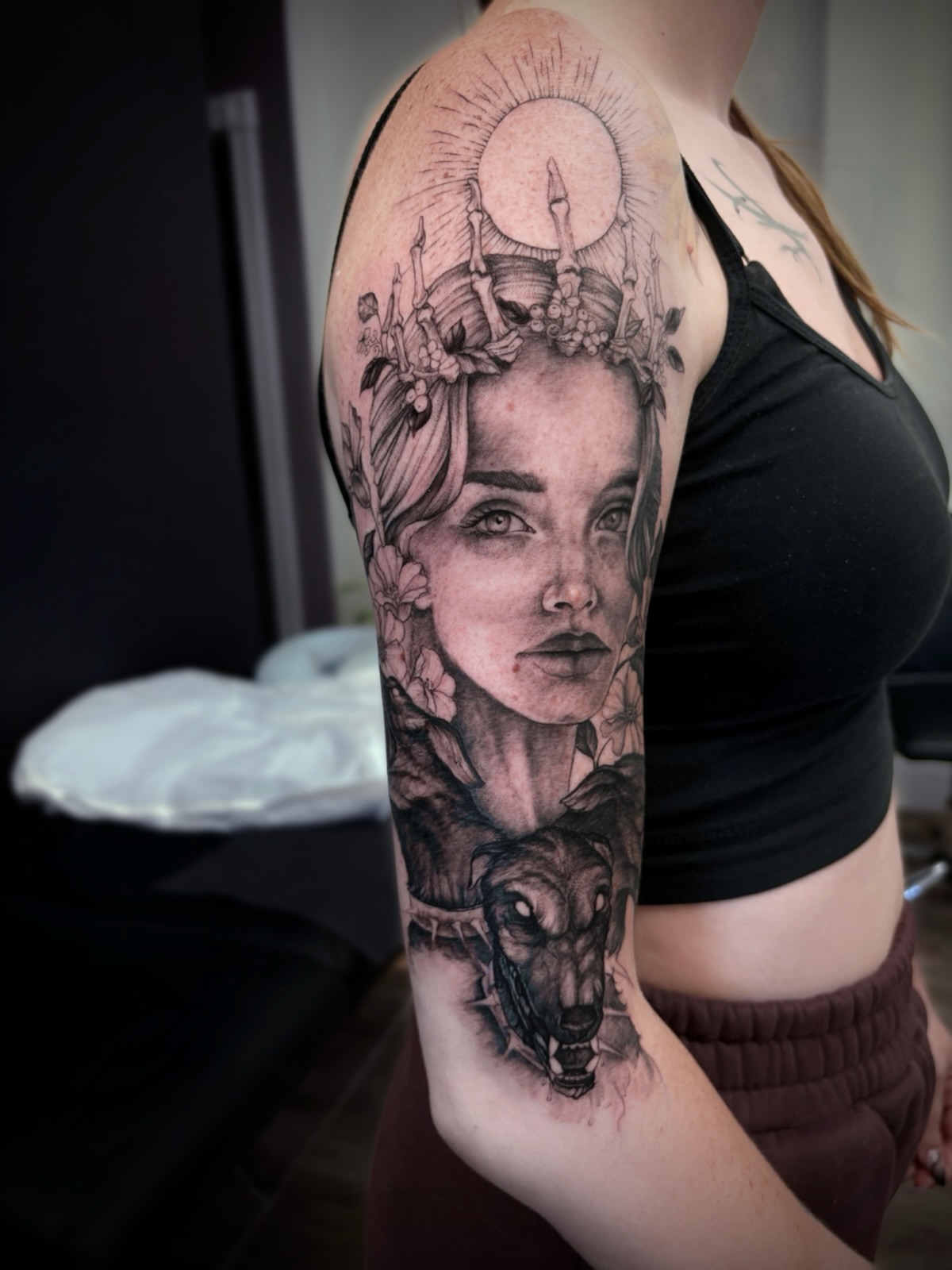 Tattoo by @jenpetronella — realism, black_and_grey