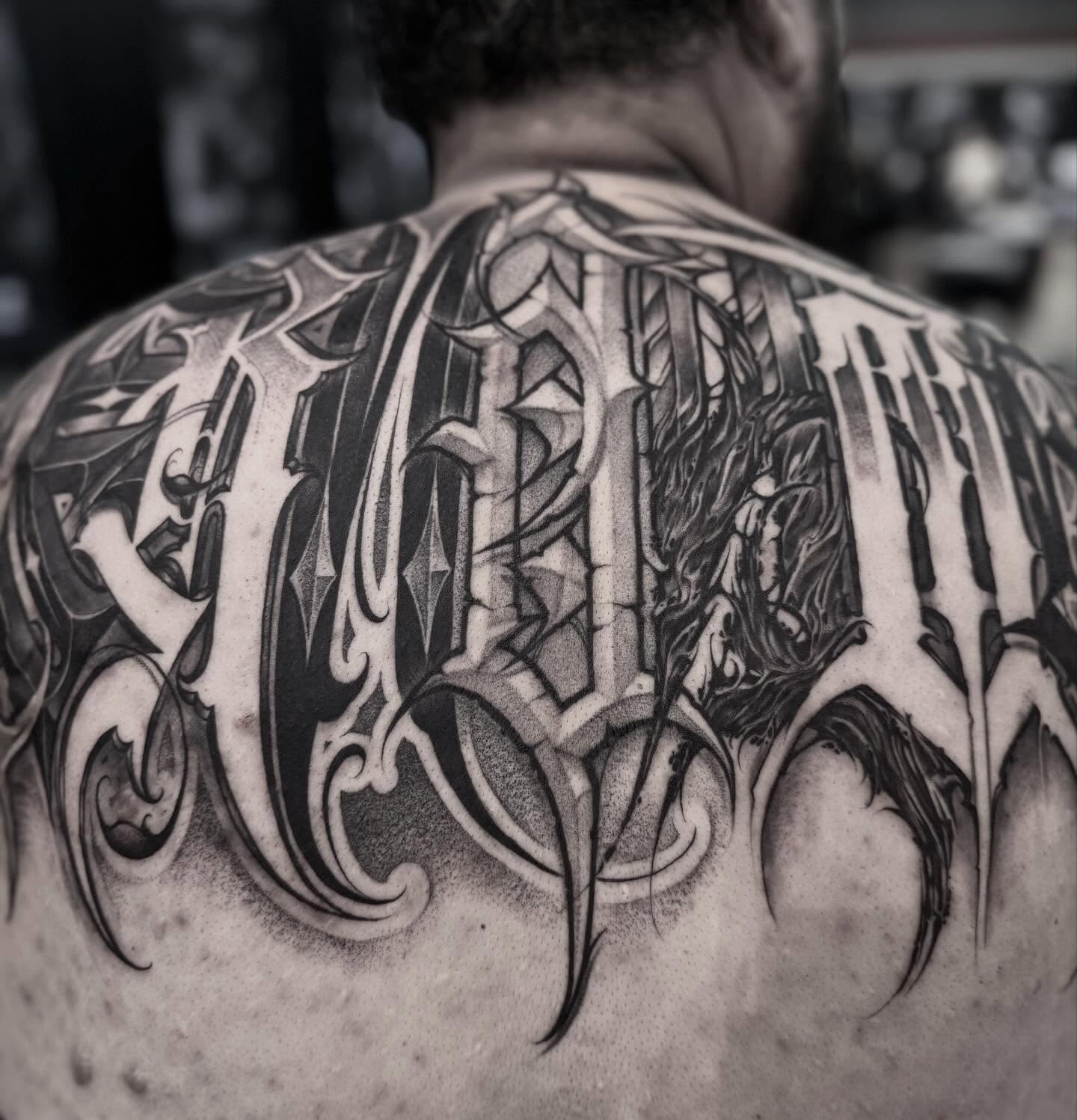 Tattoo by @ashtattooer — black_and_grey, geometric