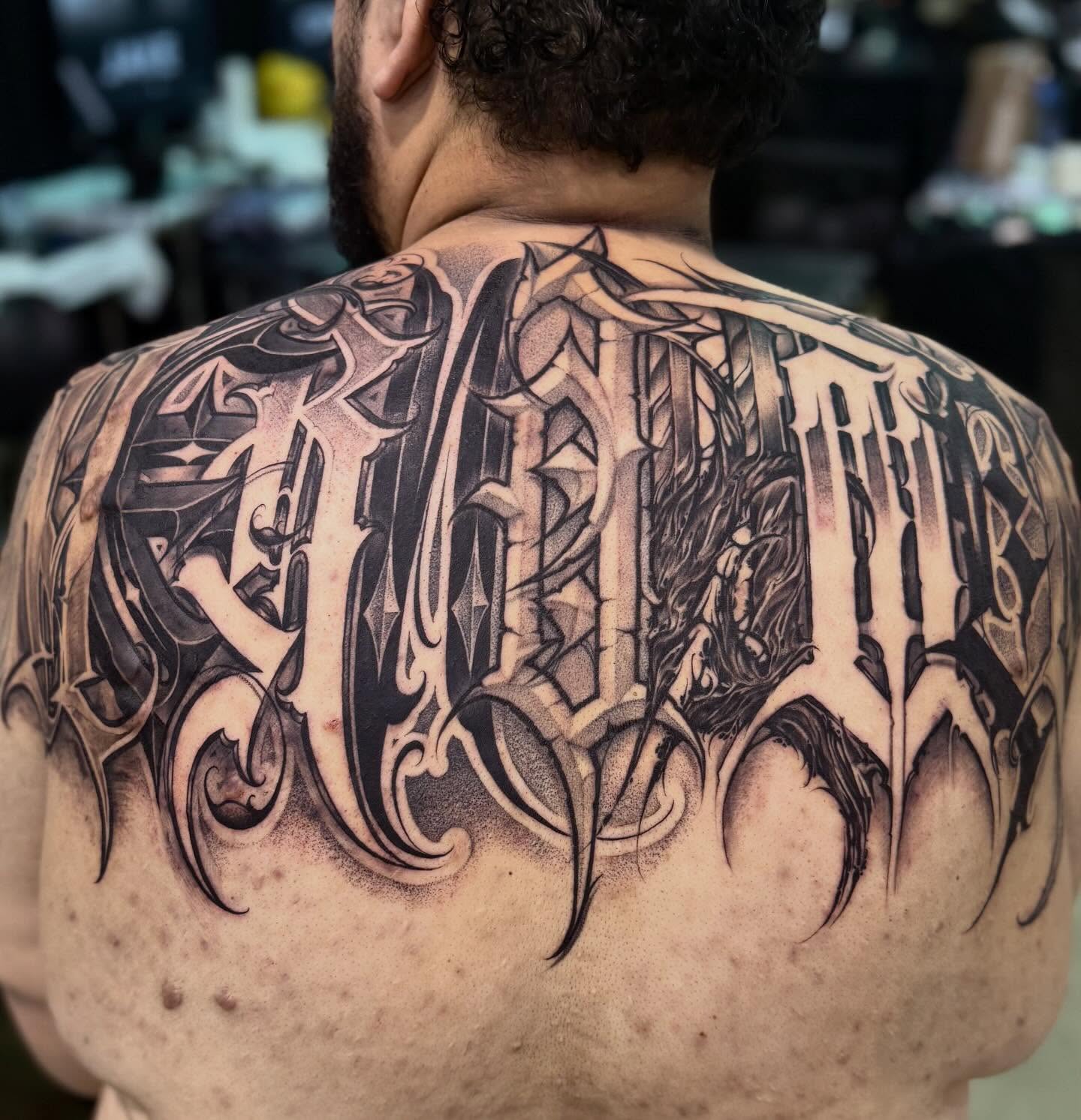 Tattoo by @ashtattooer — black_and_grey, geometric