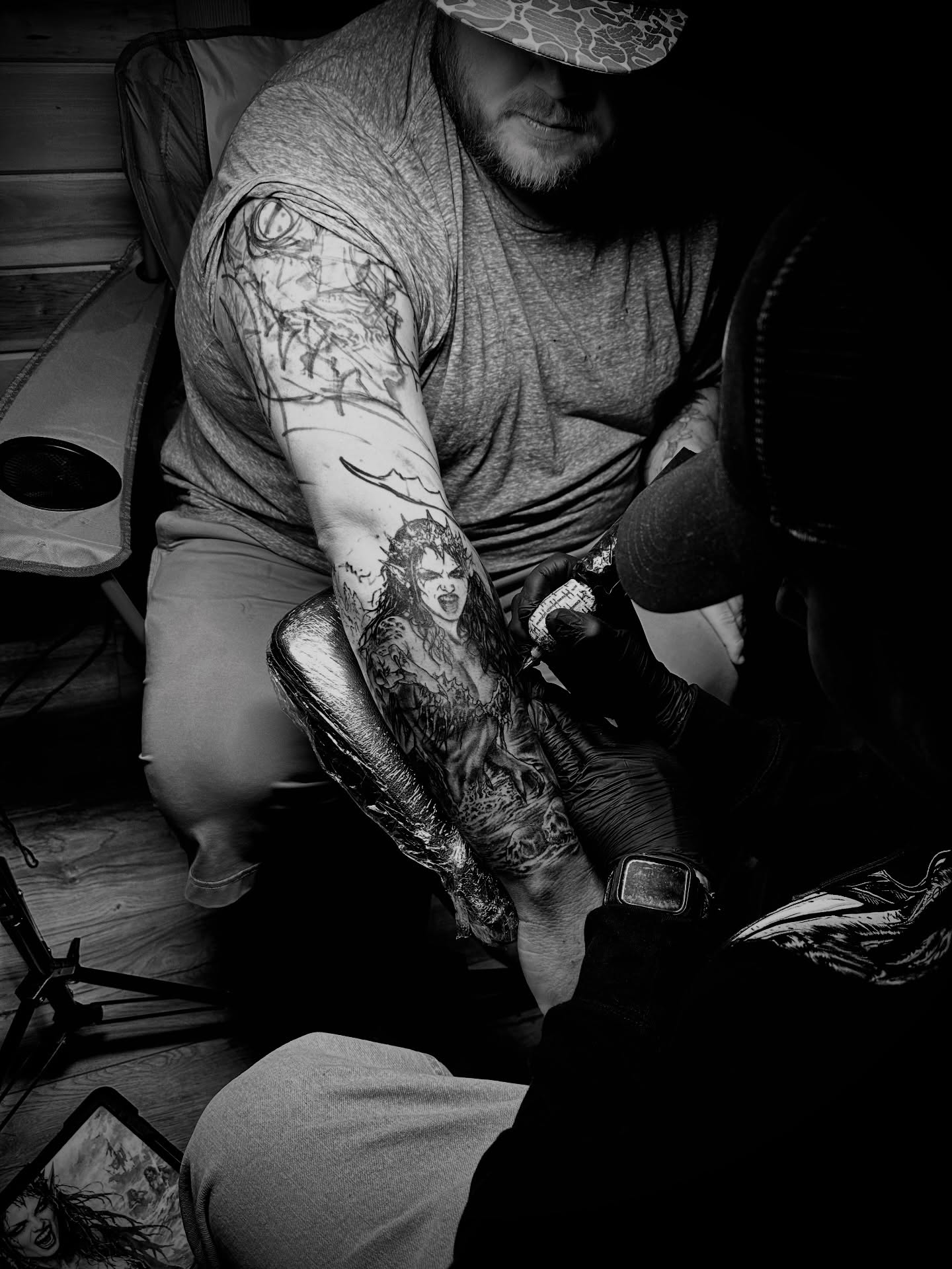 Tattoo by @biggusink — black_and_grey