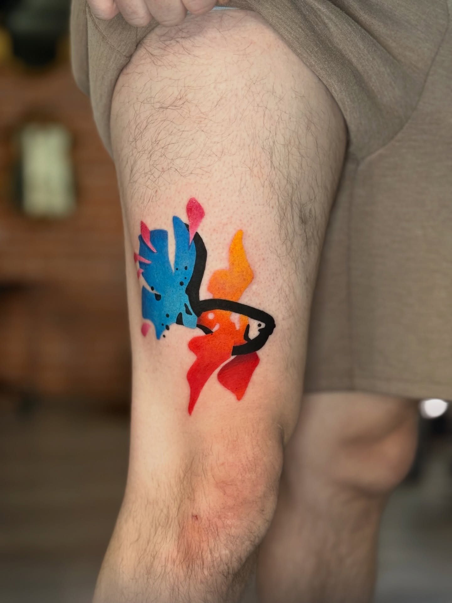Tattoo by @tomato.tattoos — watercolor