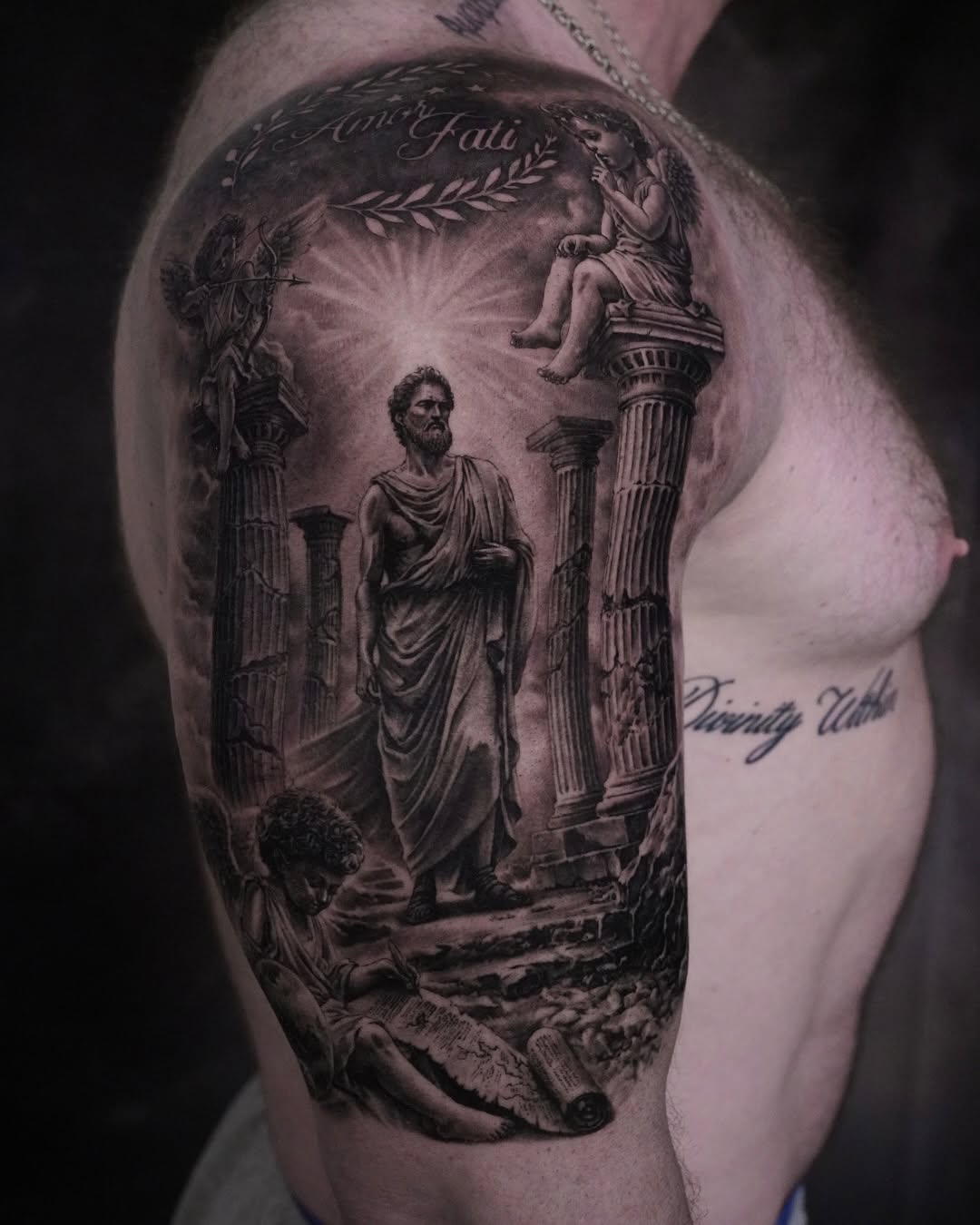 Tattoo by @sean_tattoos — realism, black_and_grey