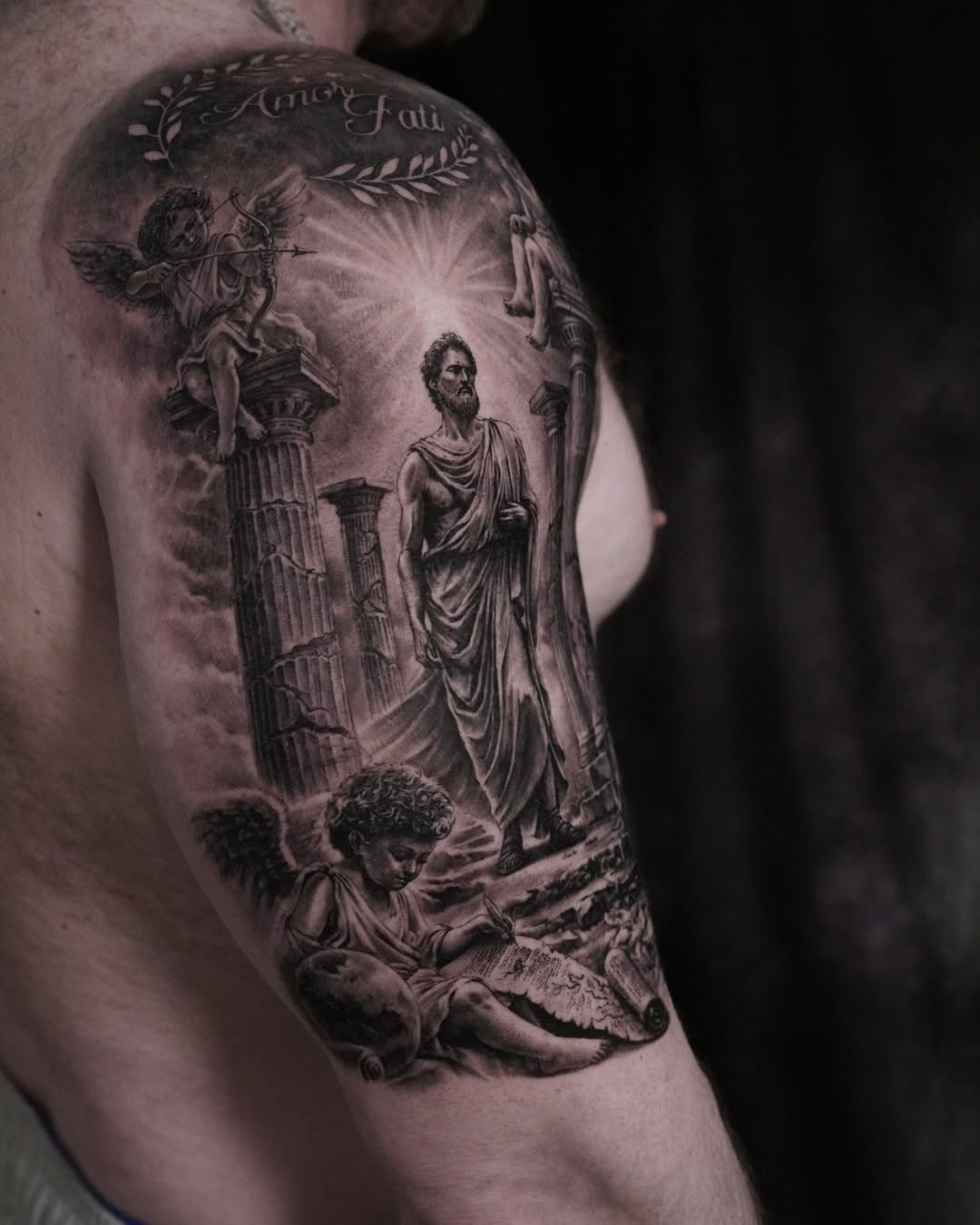 Tattoo by @sean_tattoos — realism, black_and_grey