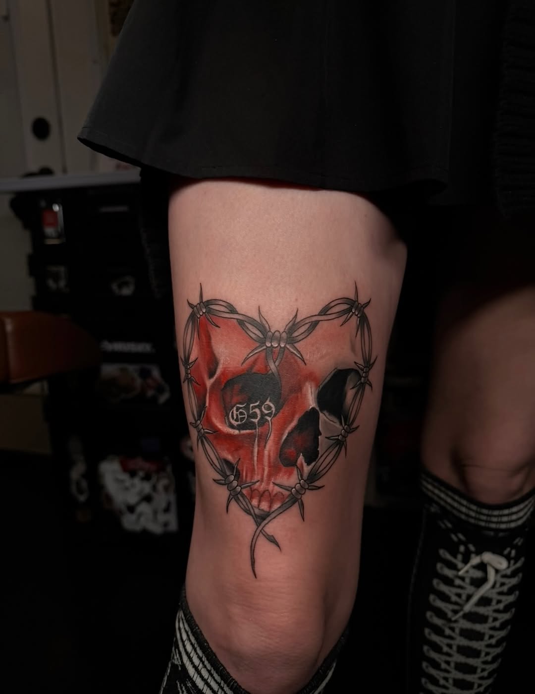 Tattoo by @immortal_tattoos96 — dark_realism, trash_polka