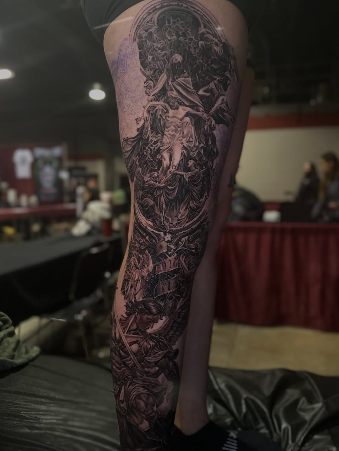 Tattoo by @vudoo_tattoo — realism, black_and_grey