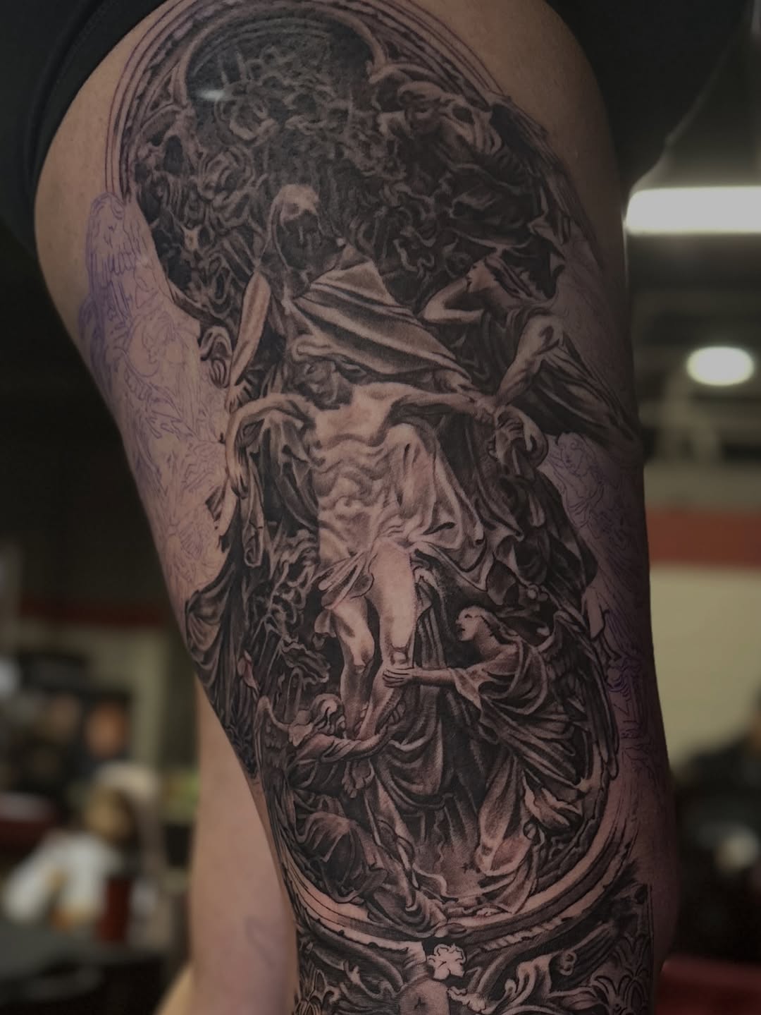Tattoo by @vudoo_tattoo — black_and_grey, realism