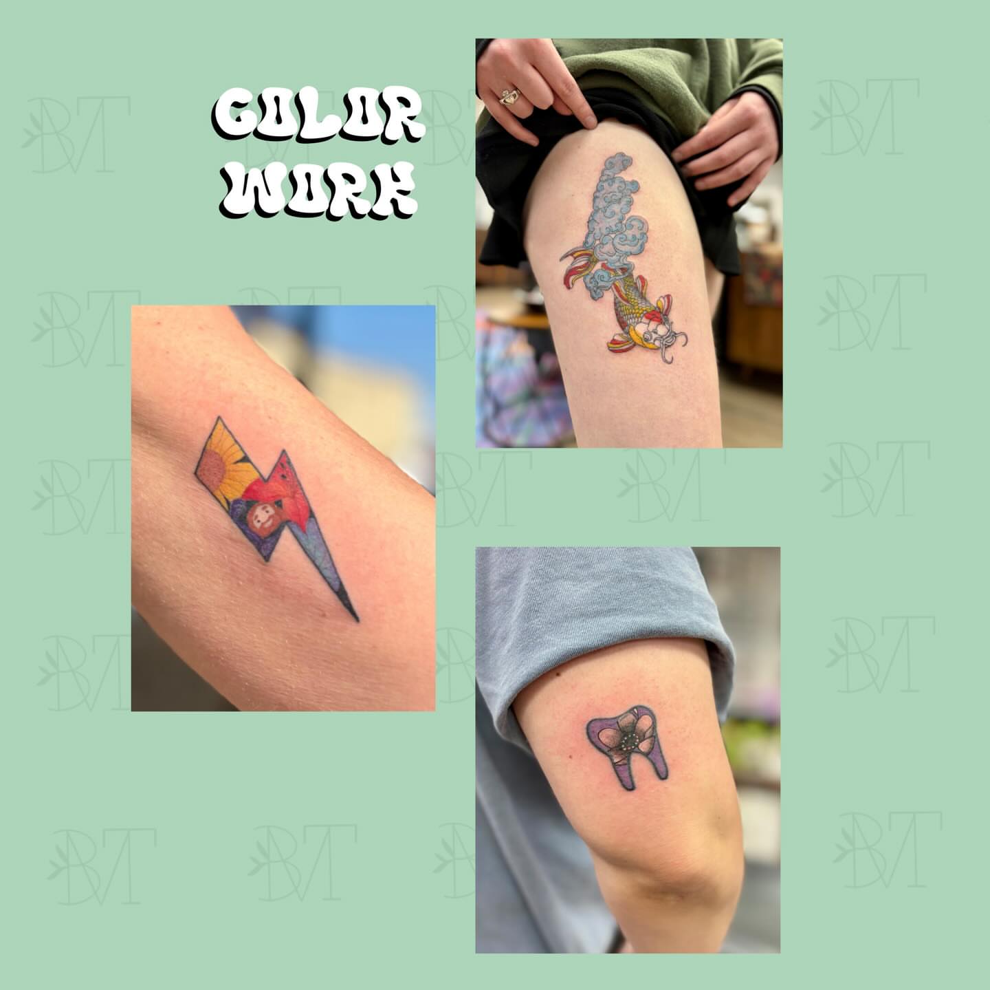 Lightning bolt geometric tattoo on the forearm by bradyn thornton: eco-tattoo artist