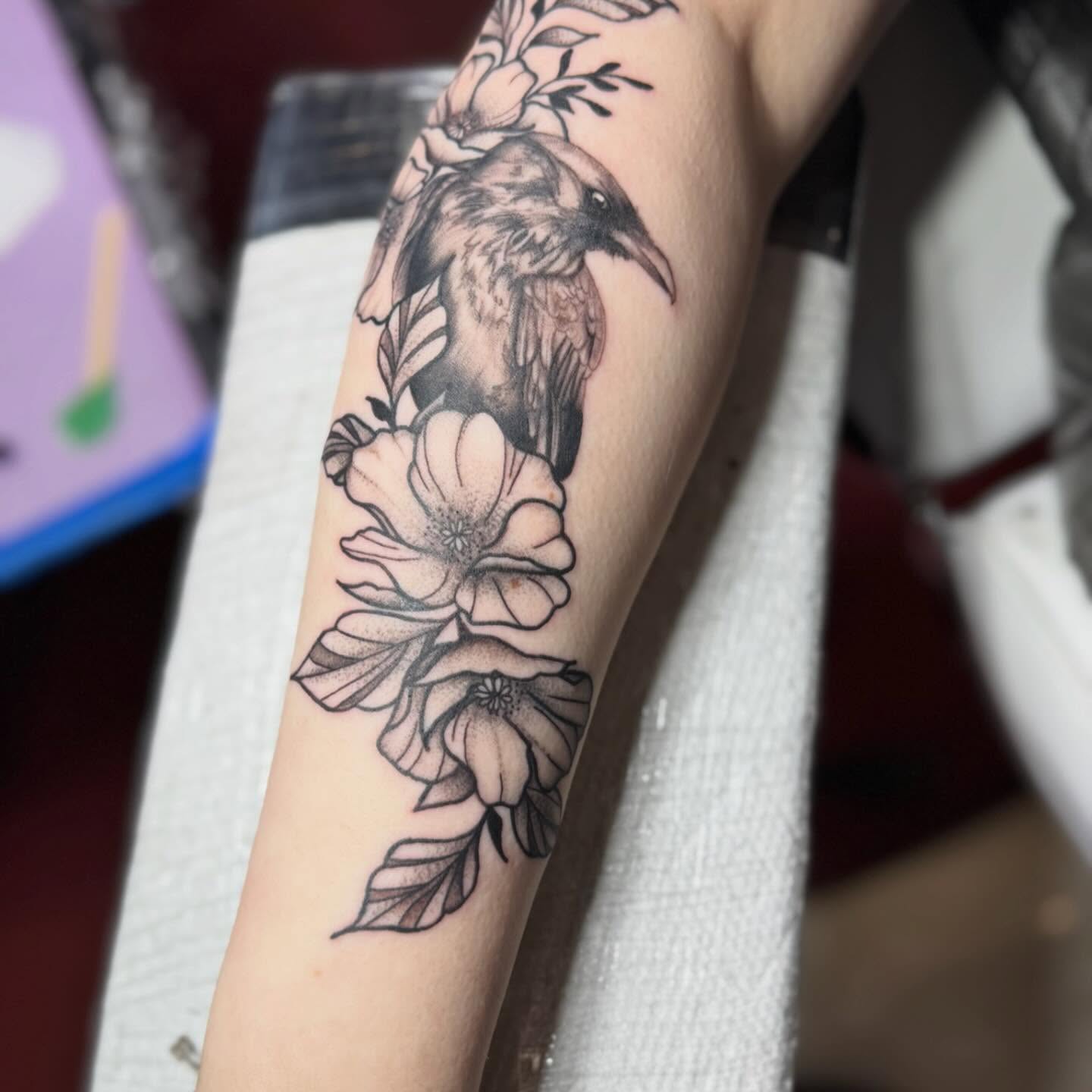 Tattoo by @inkedxlarissa — black_and_grey, realism