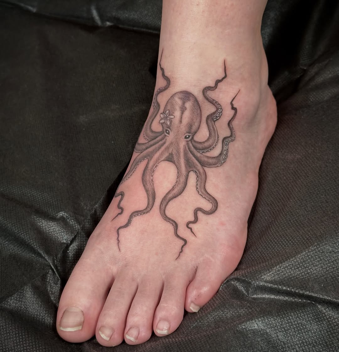 Tattoo by @carmensdarkgallery — black_and_grey, realism
