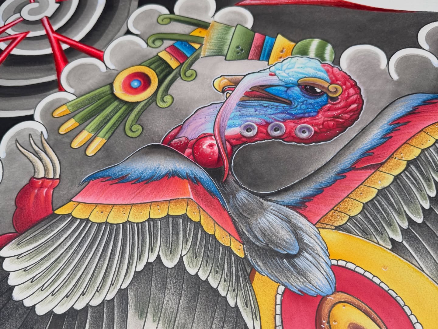 Bird American traditional tattoo by Meza Cruz