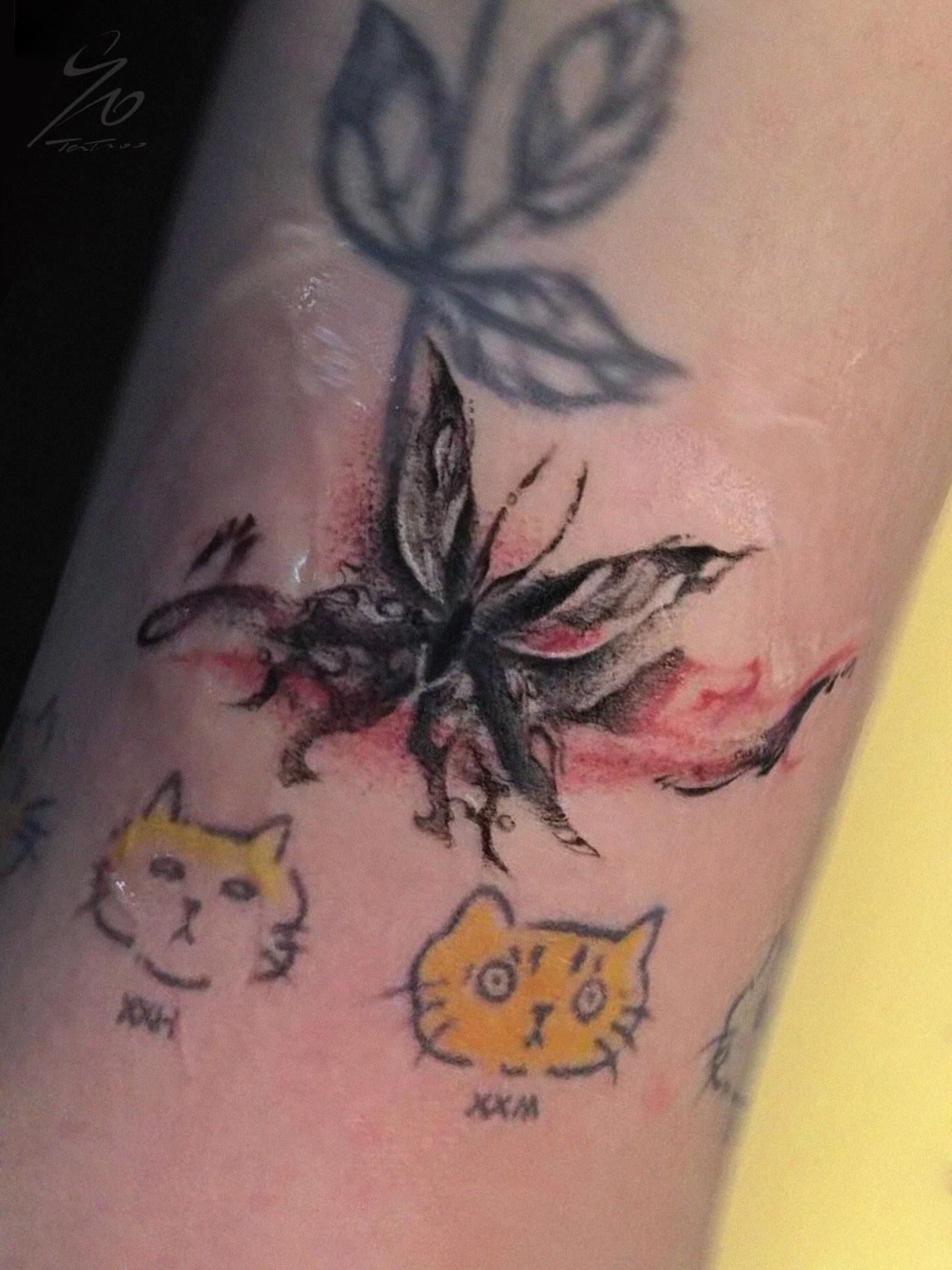 Tattoo by @90tattoo_ — watercolor