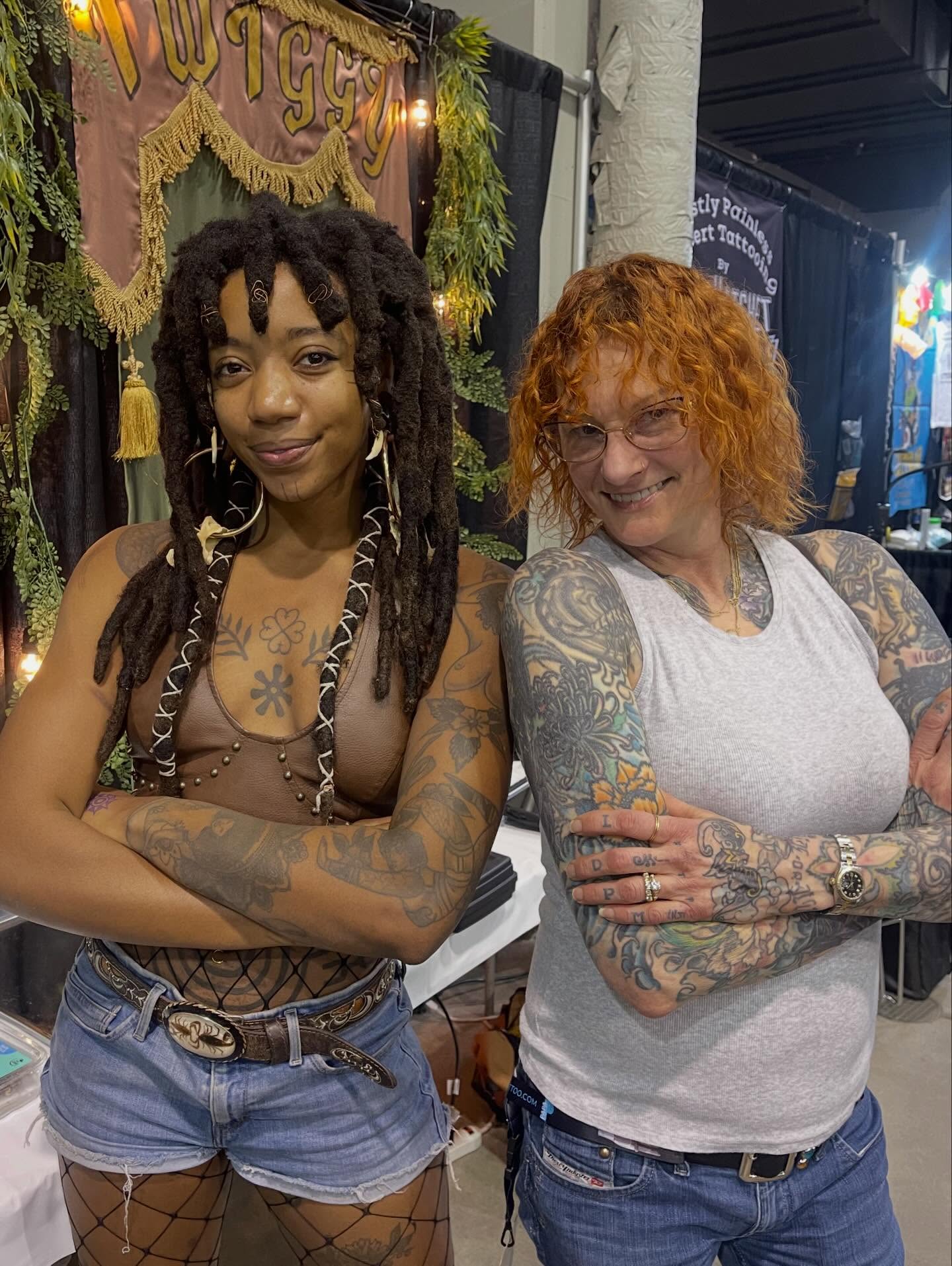 Floral motifs American traditional tattoo on the torso by Tattoos Philly {by Twiggy} ✨